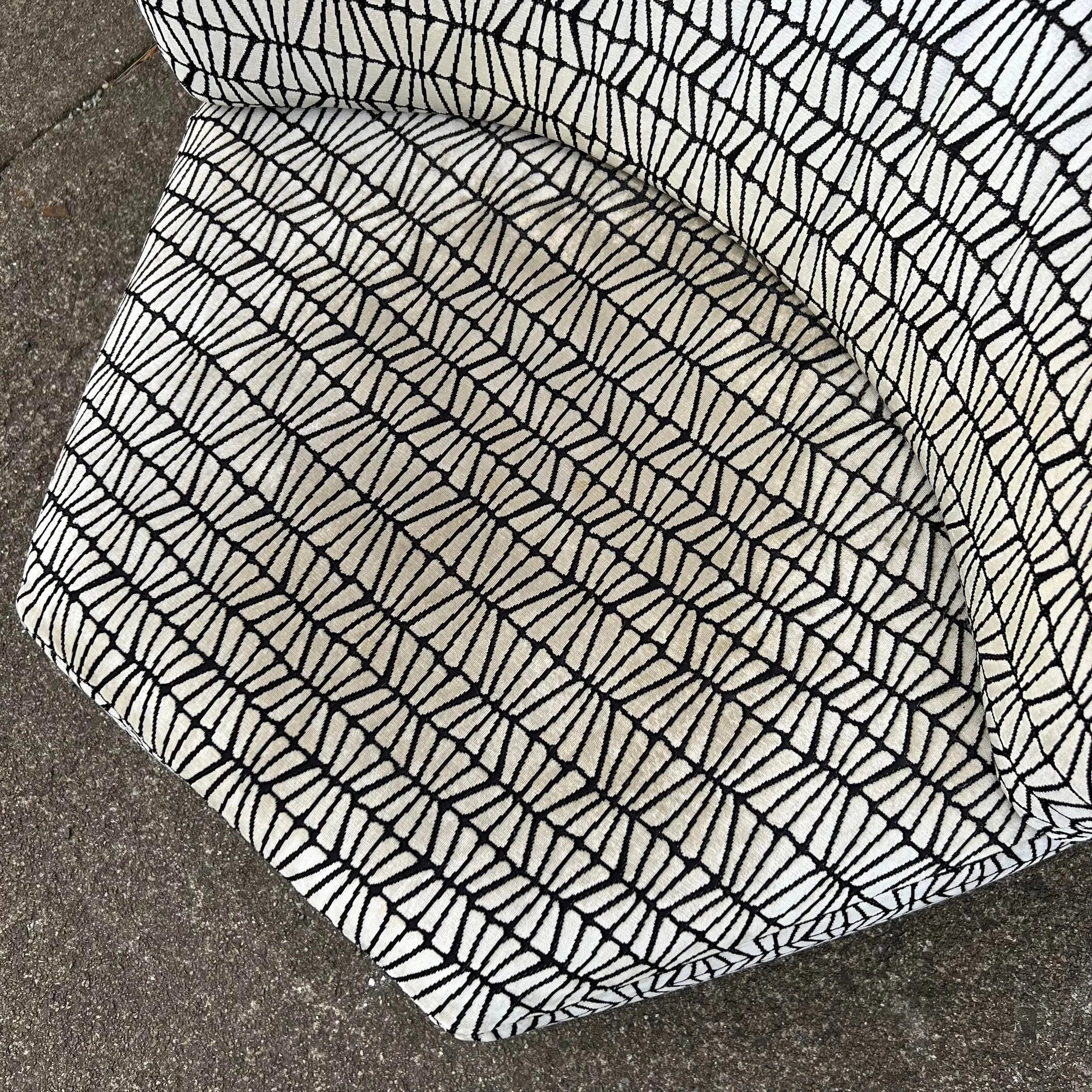Harvey Probber Lounge Chair Recovered in Knoll Firefly Fabric