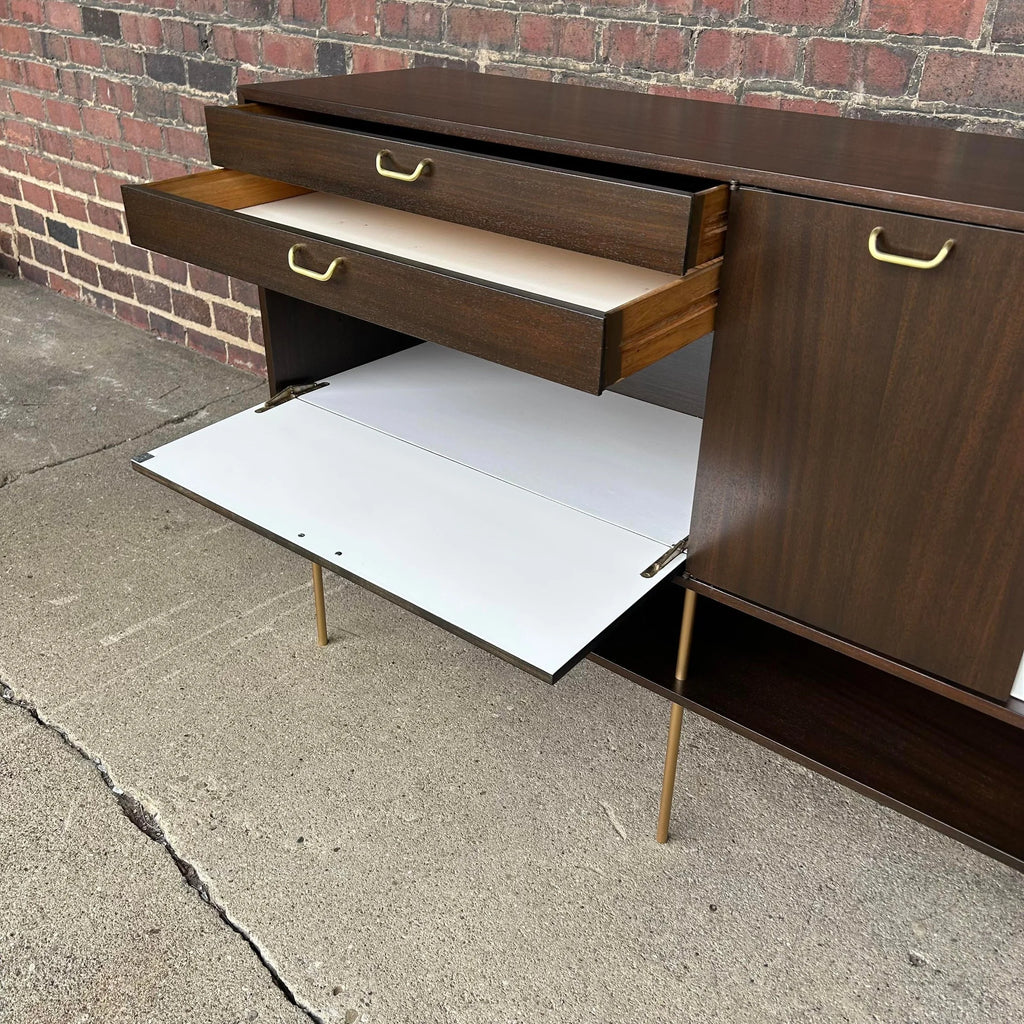 Harvey Probber Sideboard With Drop-Down Bar