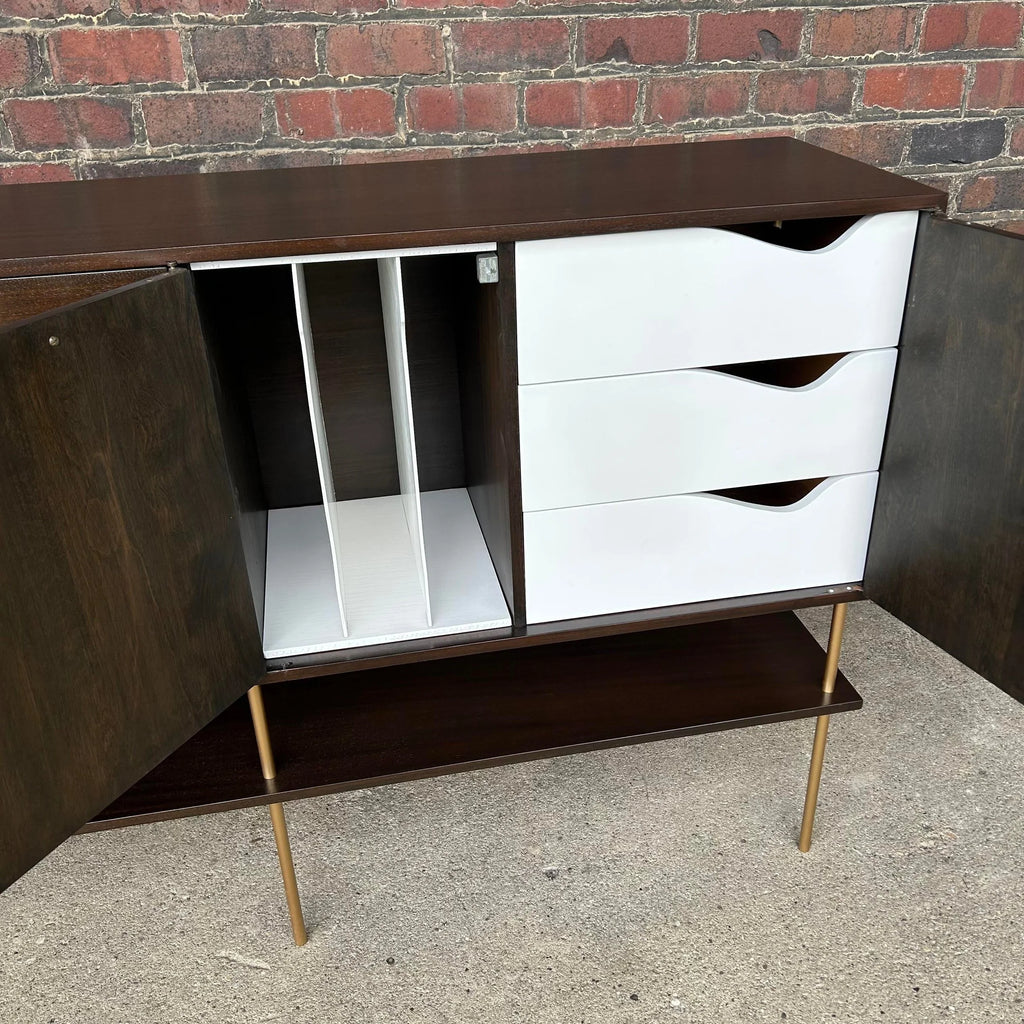 Harvey Probber Sideboard With Drop-Down Bar