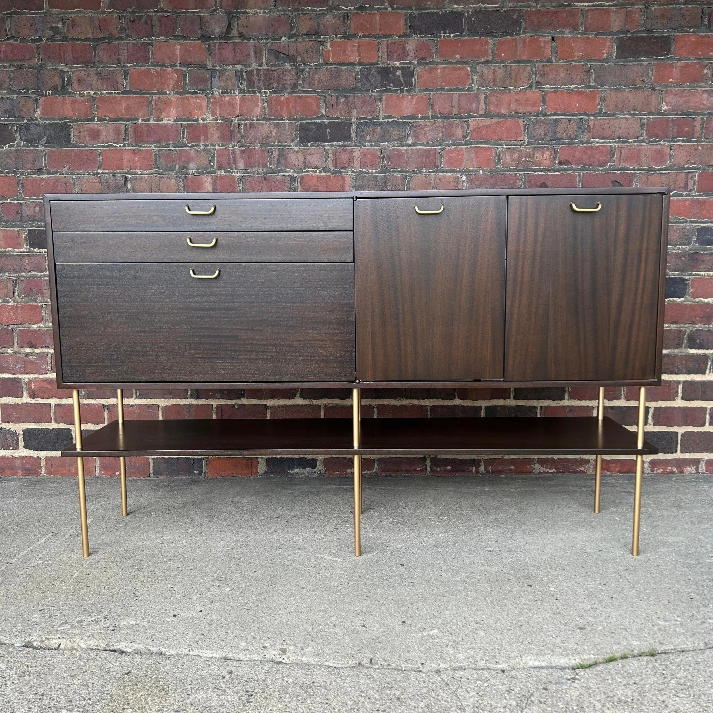 Harvey Probber Sideboard With Drop-Down Bar