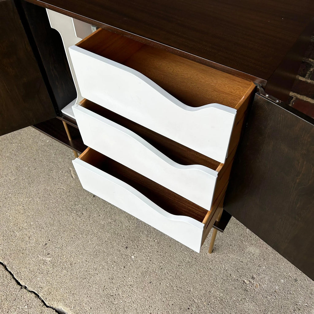 Harvey Probber Sideboard With Drop-Down Bar