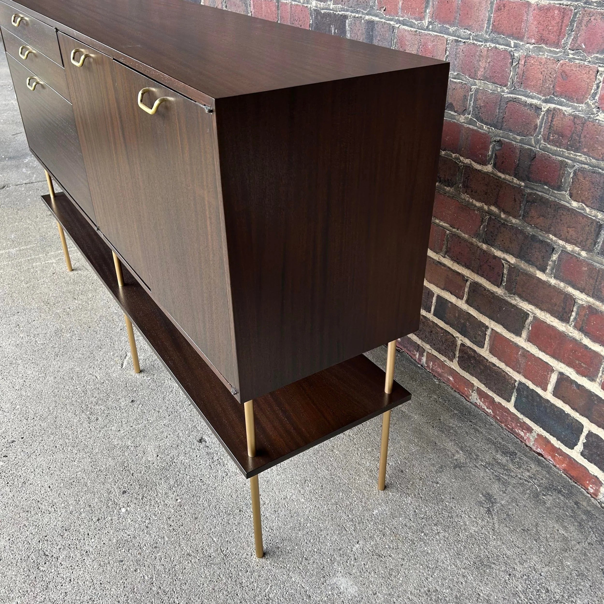 Harvey Probber Sideboard With Drop-Down Bar