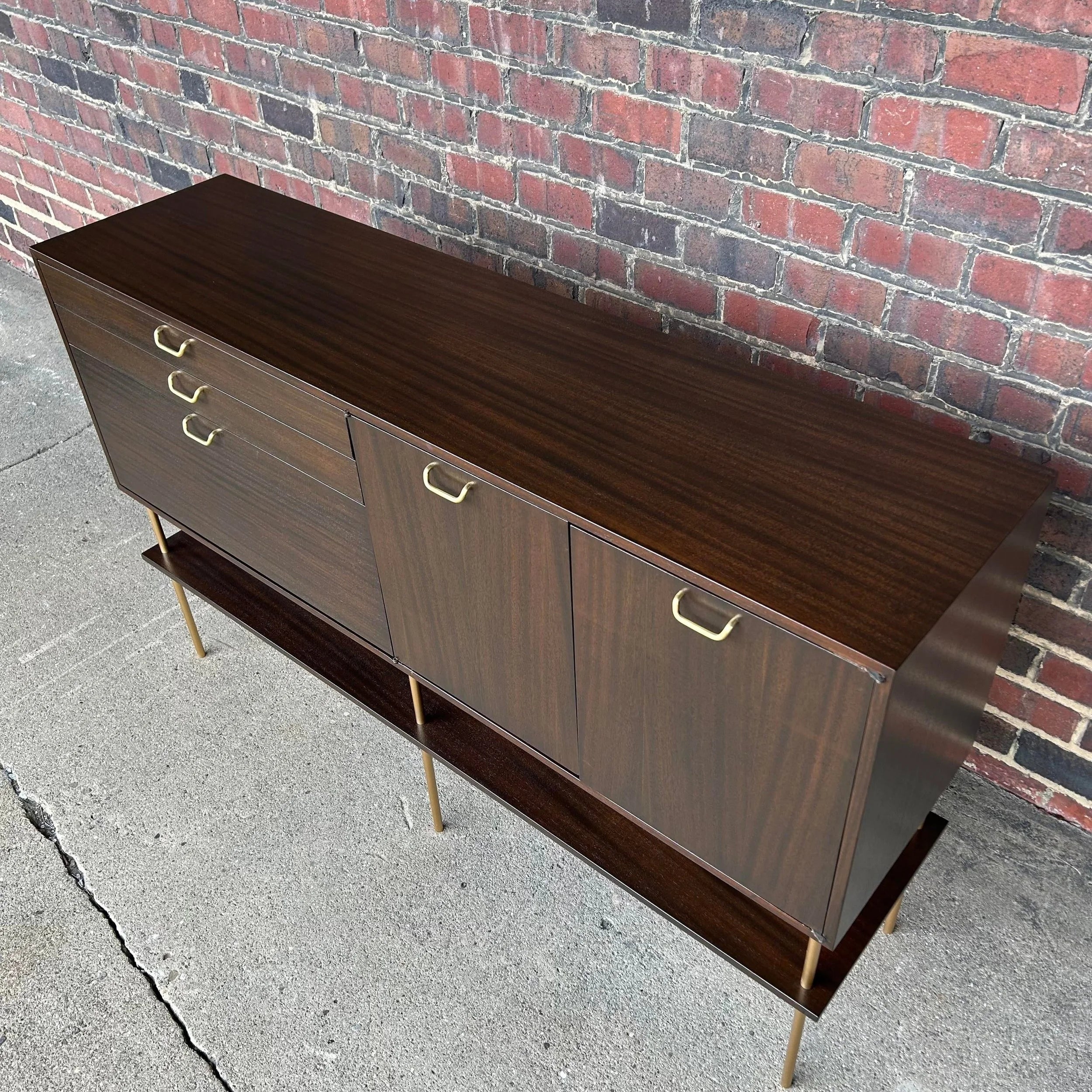 Harvey Probber Sideboard With Drop-Down Bar