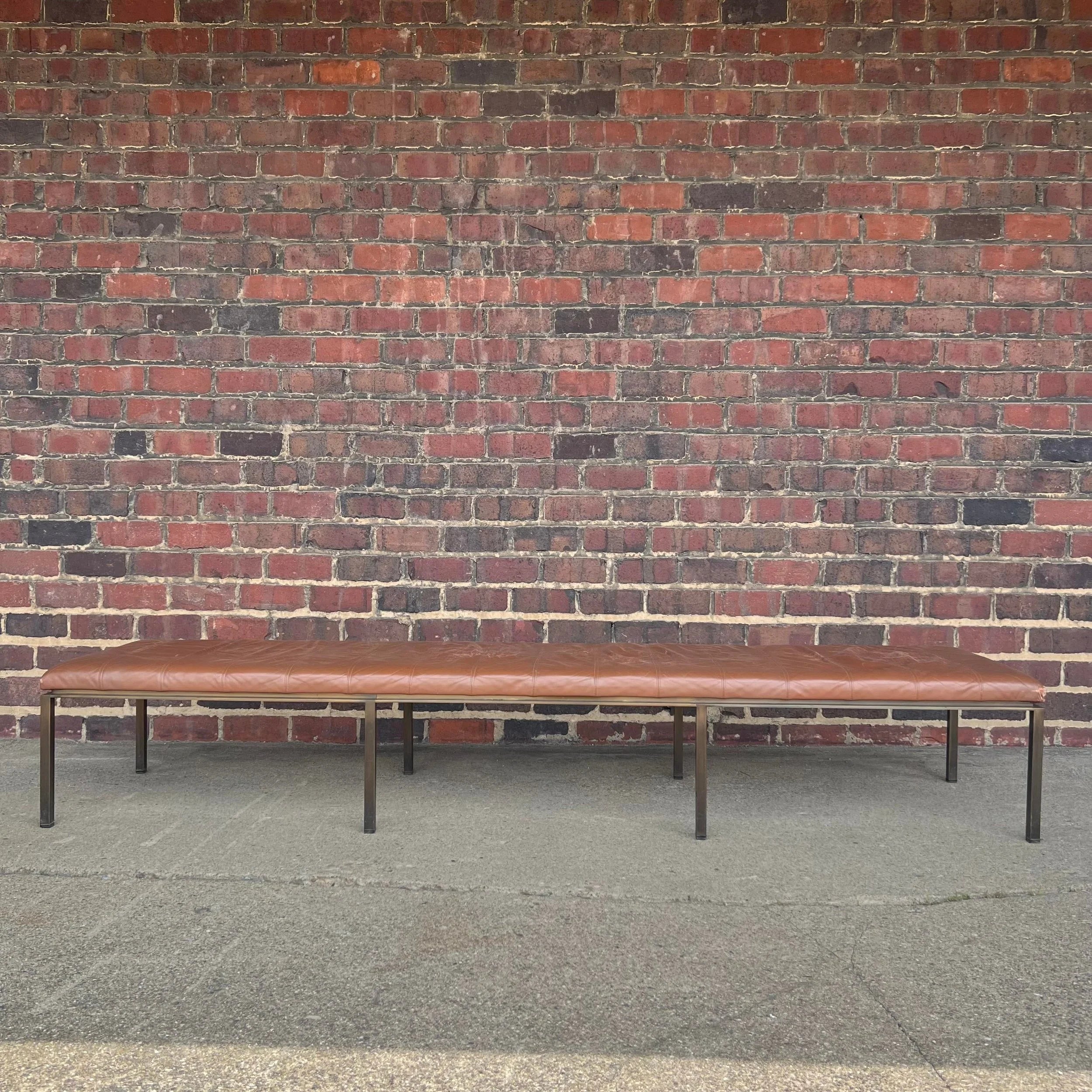 Helikon Leather Brass Long Bench