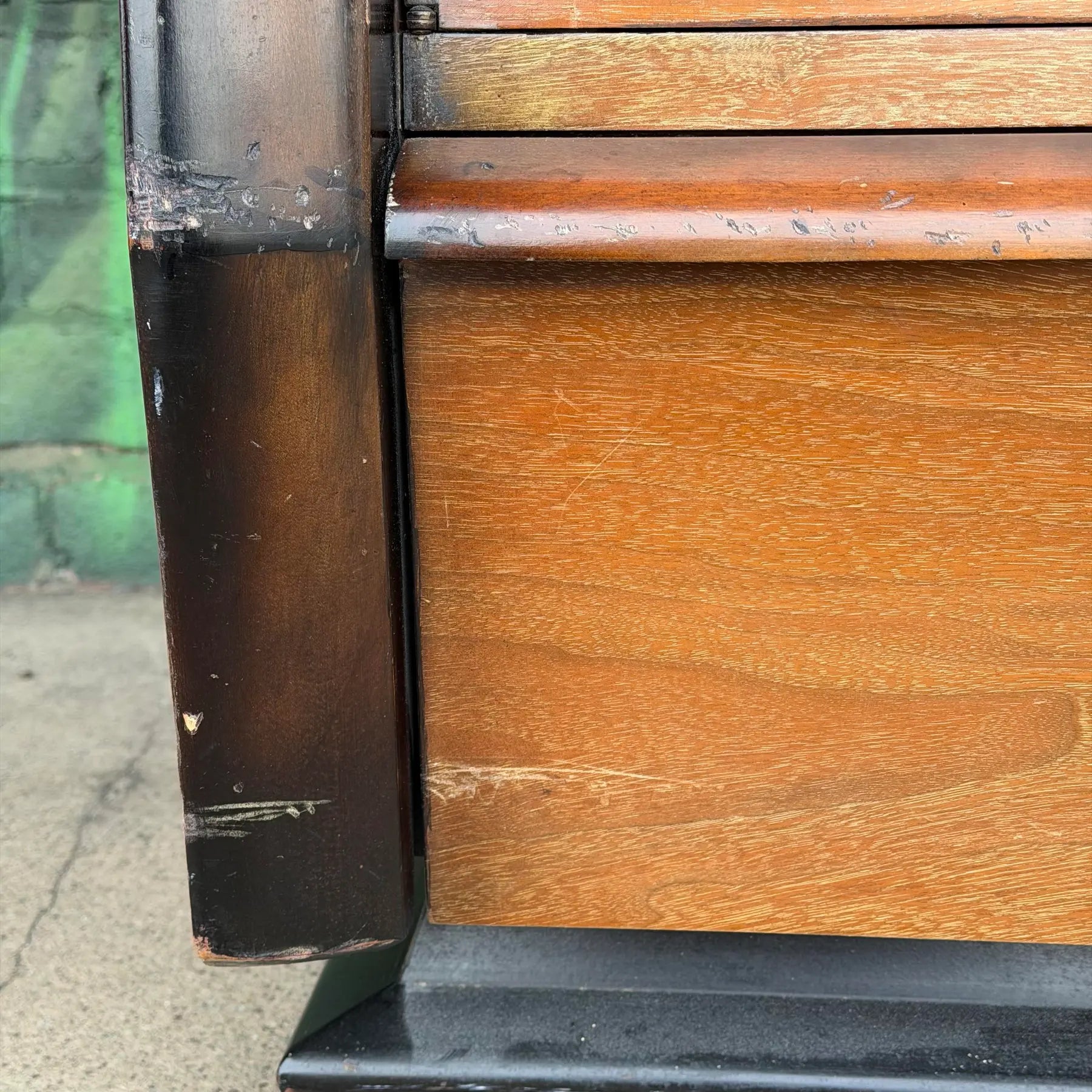 Hellum Furniture Company Highboy Dresser in James Mont Style