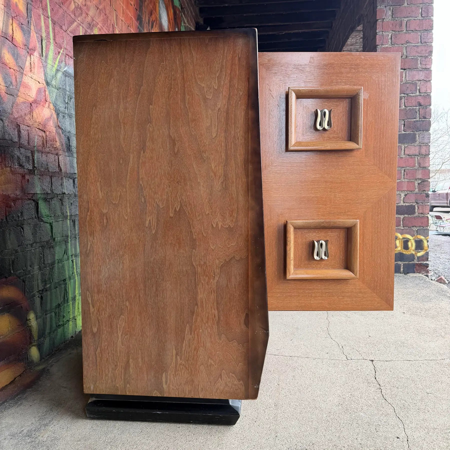 Hellum Furniture Company Highboy Dresser in James Mont Style