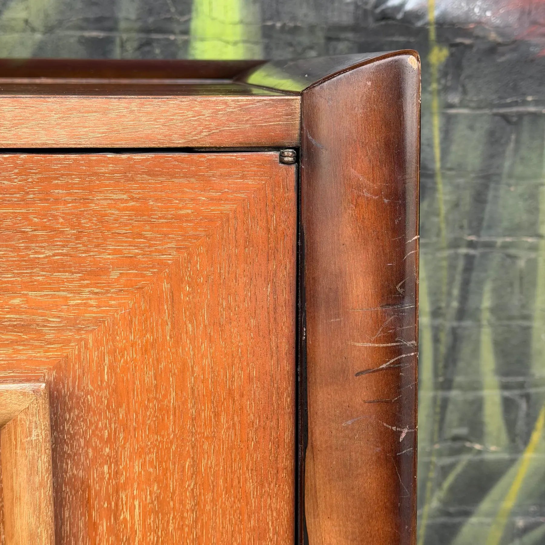 Hellum Furniture Company Highboy Dresser in James Mont Style