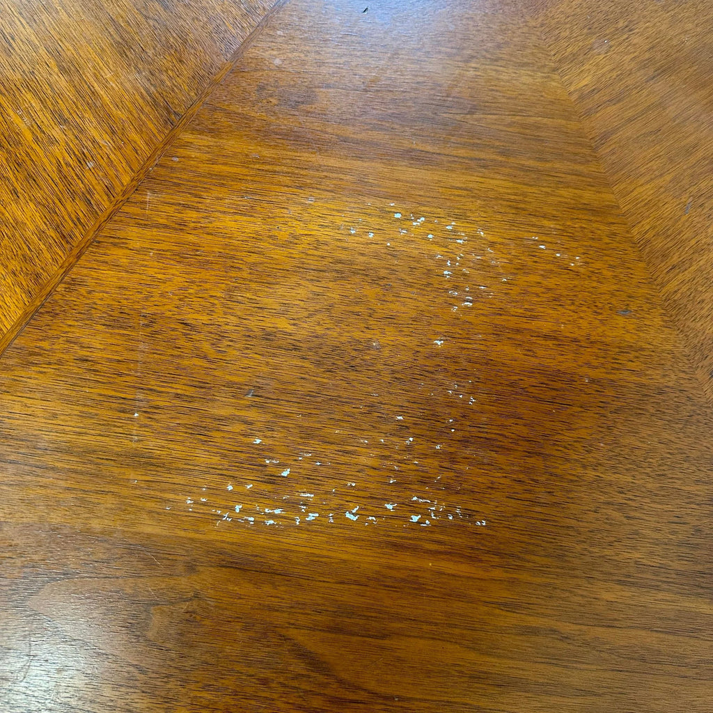 Henredon Game Table With Spider Web Grain Pattern on Top