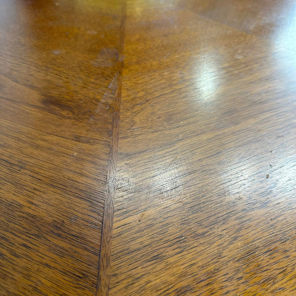 Henredon Game Table With Spider Web Grain Pattern on Top