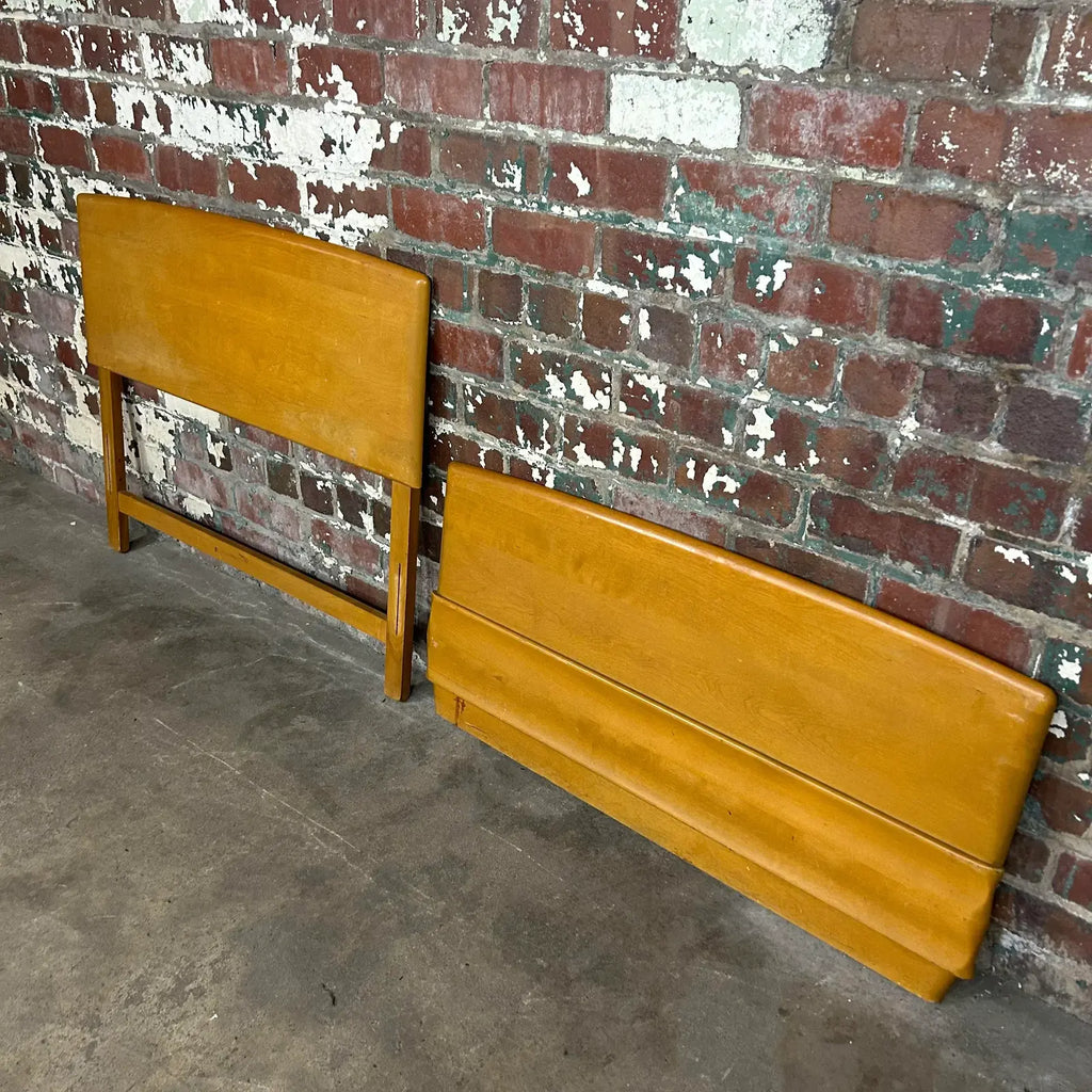 Heywood Wakefield Twin Size Head Board and Footboard