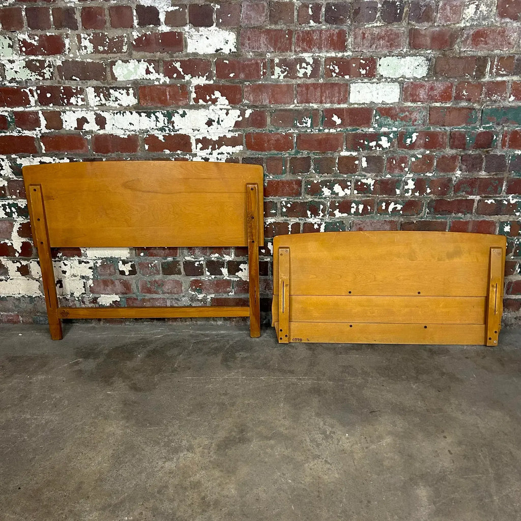 Heywood Wakefield Twin Size Head Board and Footboard