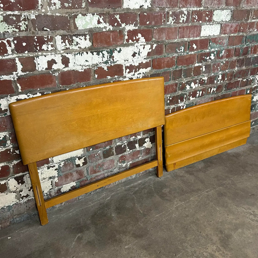 Heywood Wakefield Twin Size Head Board and Footboard
