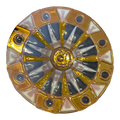 Higgins Glass Charger Plate With Gold