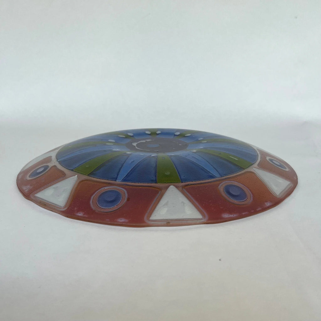 Higgins Glass Charger Plate With Gold