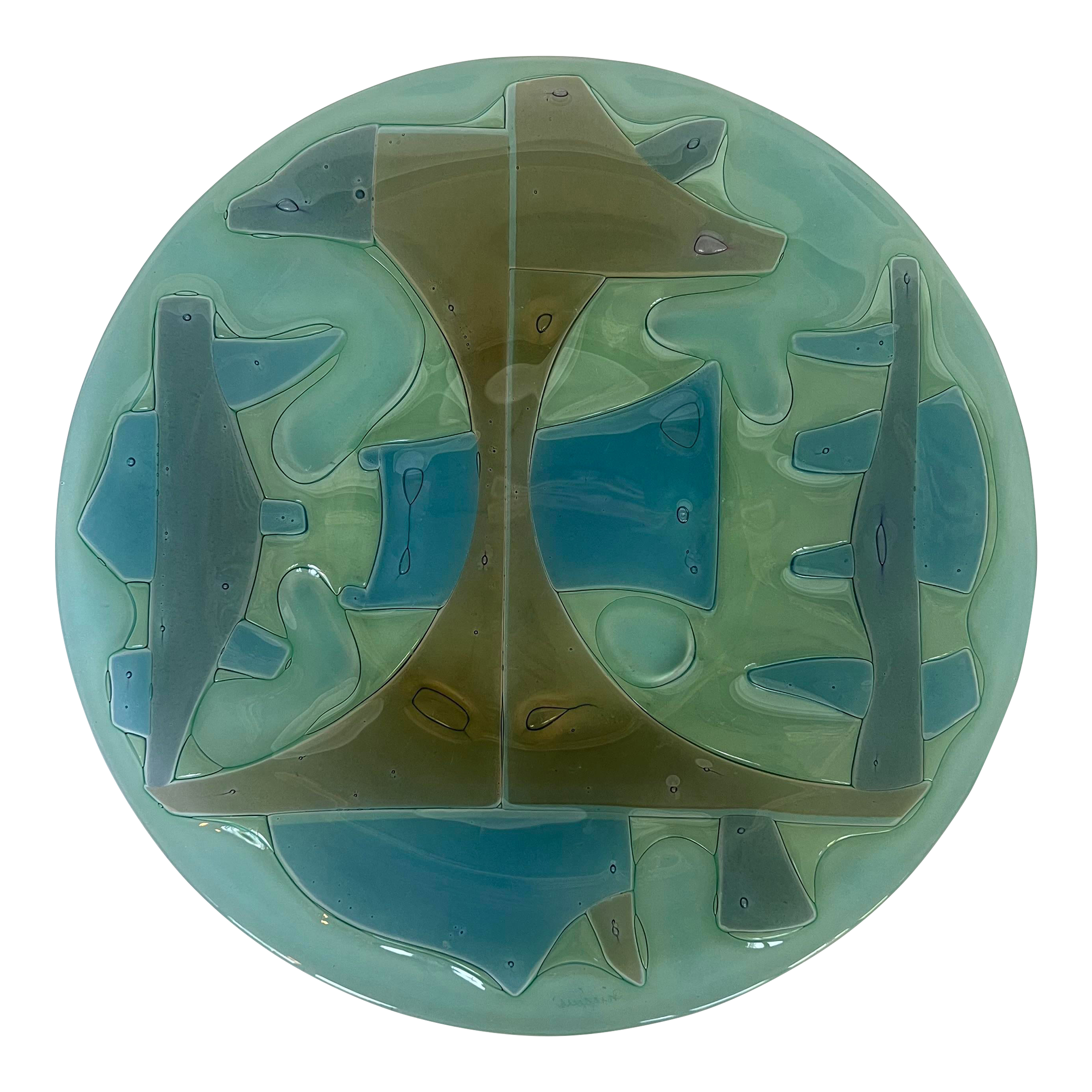 Higgins Glass Circular Charger Plate