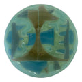 Higgins Glass Circular Charger Plate Mid Century