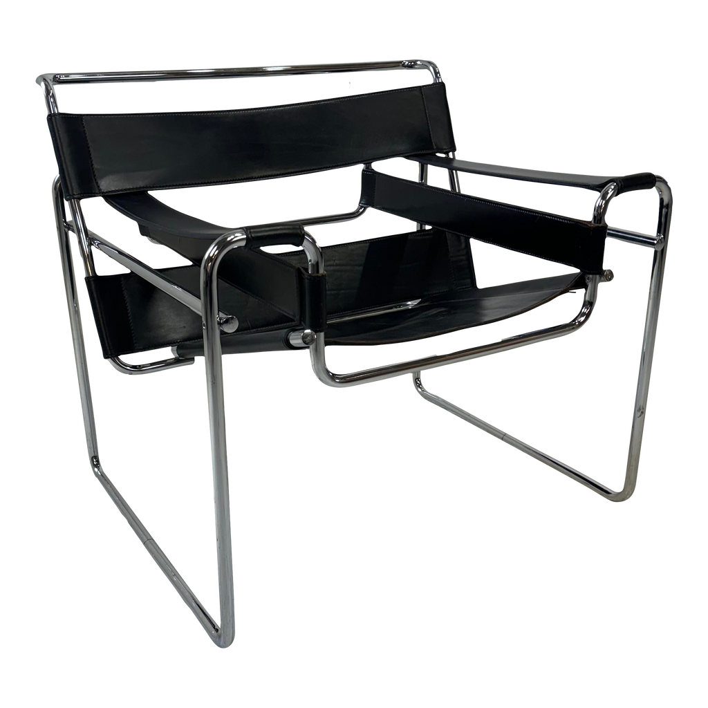 High Quality Real Leather Wassily Chair Not Marked