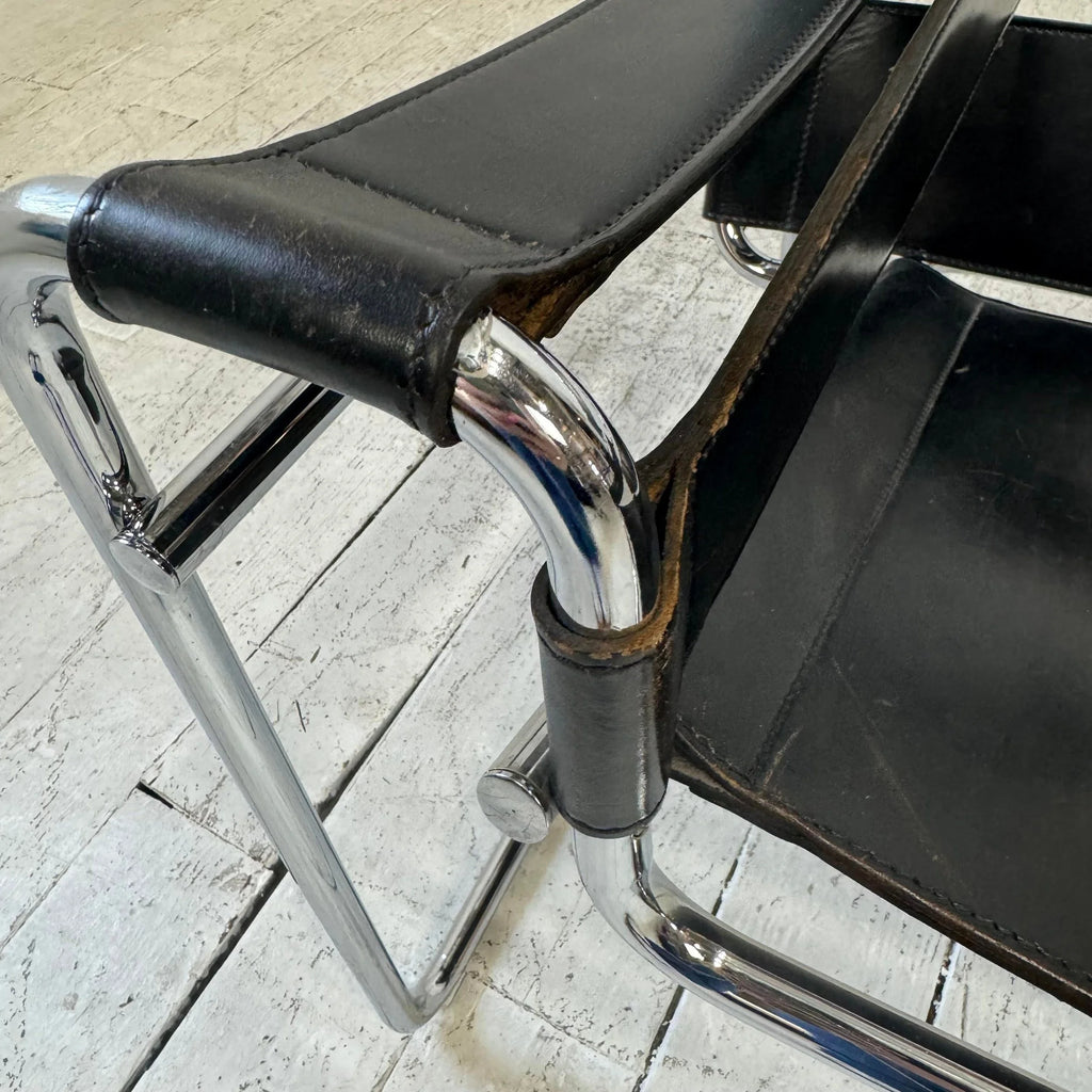 High Quality Real Leather Wassily Chair Not Marked