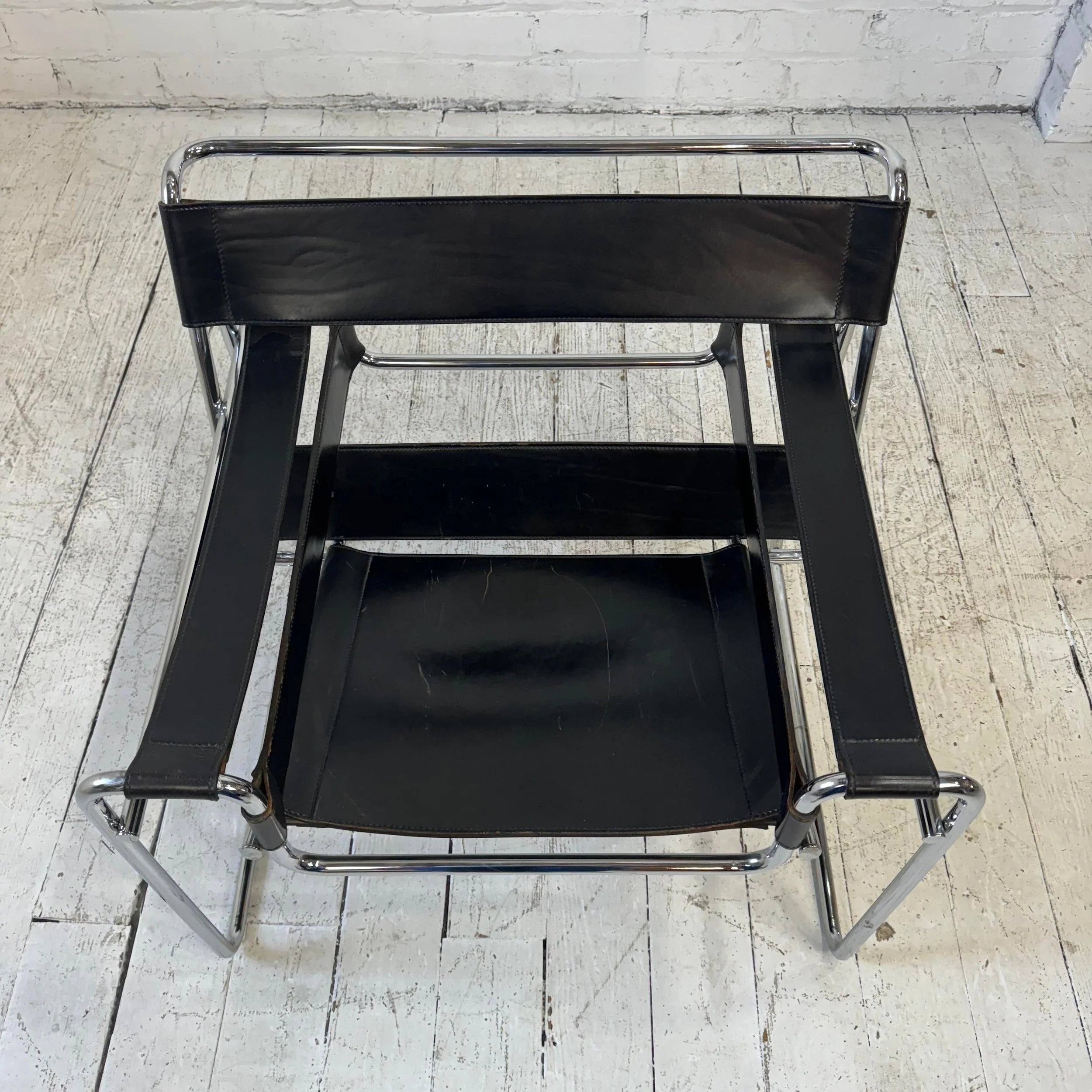 High Quality Real Leather Wassily Chair Not Marked