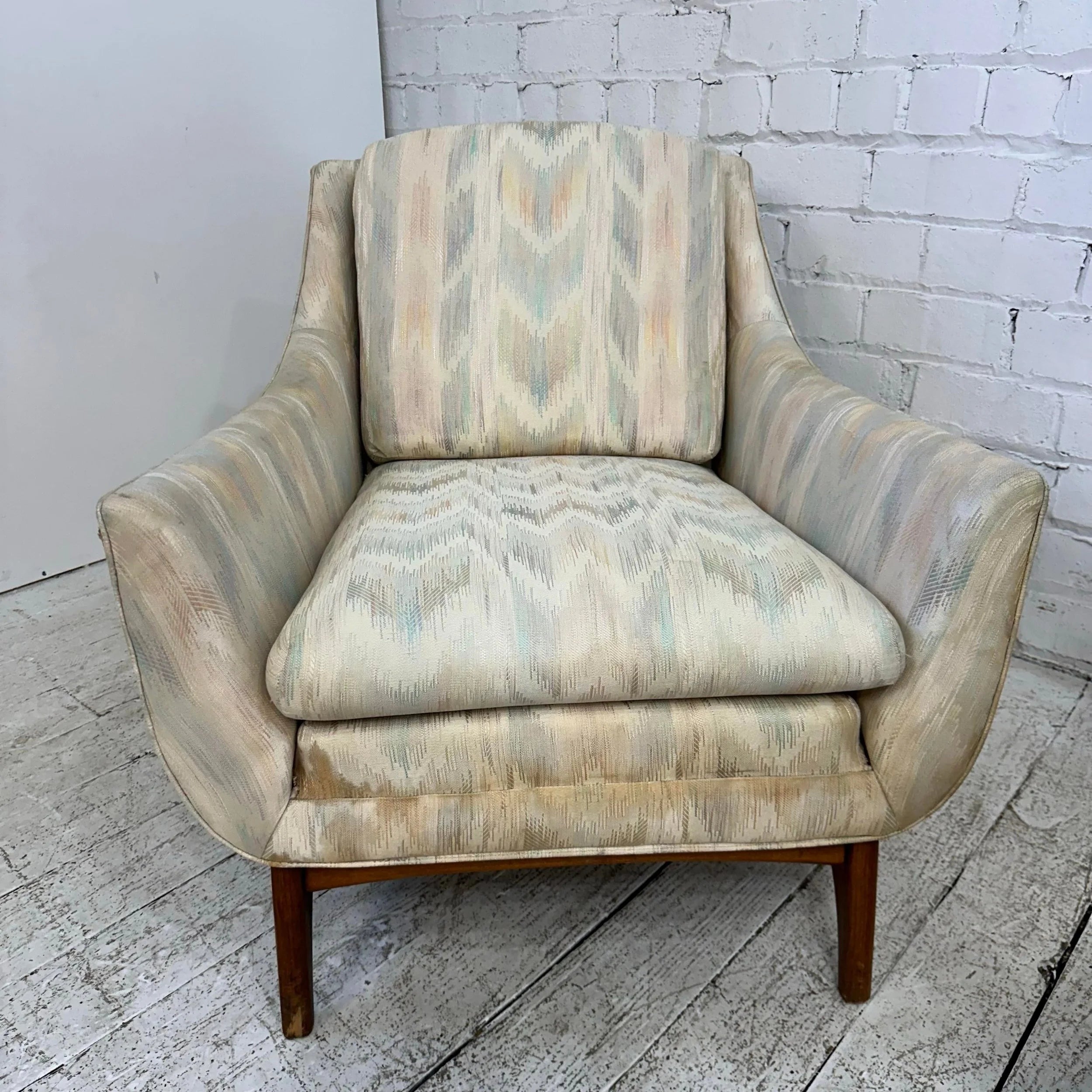 His and Hers Pearsall Style Club Chairs Listed for Restoration