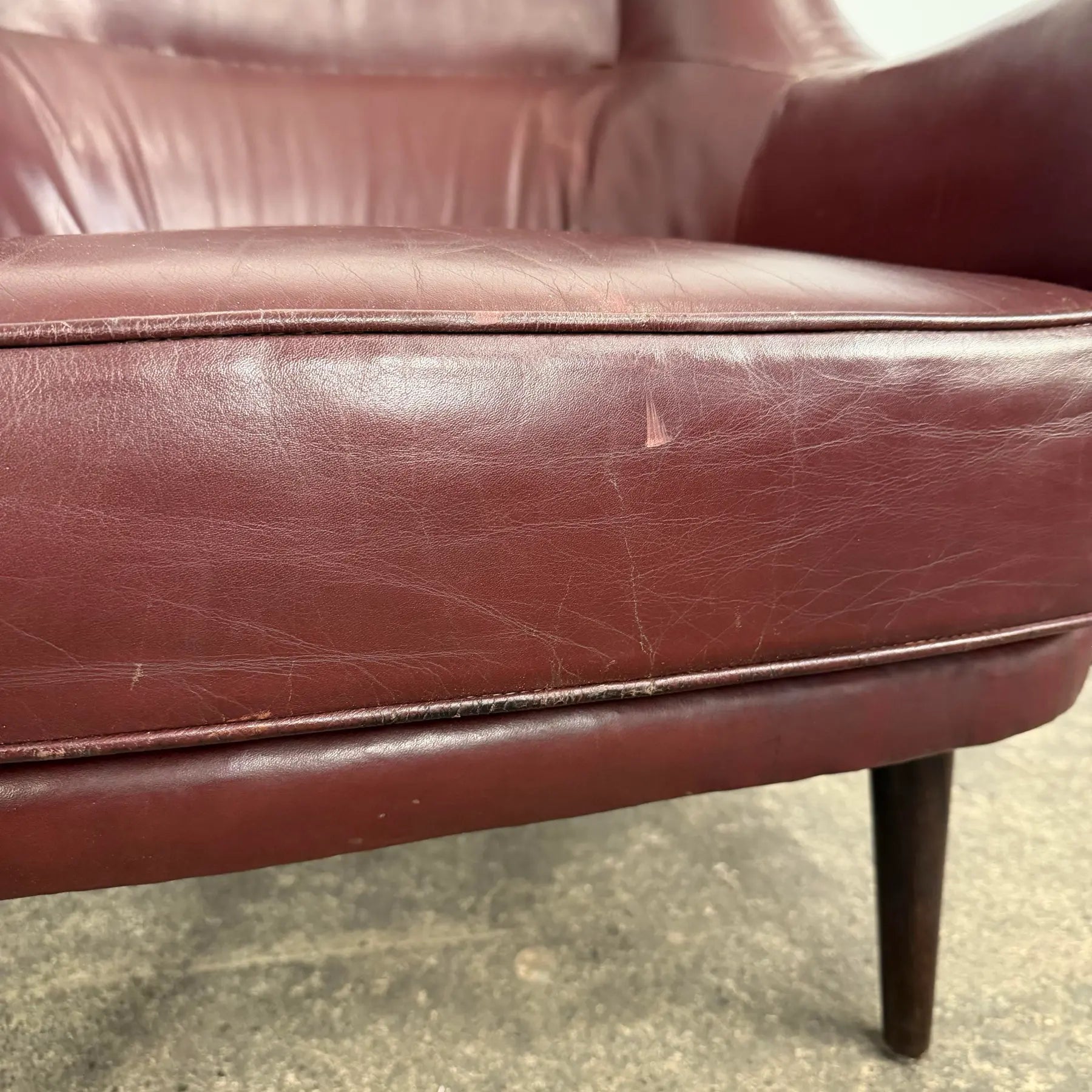 Ib Kofod-Larsen Lounge Chair With Rosewood Legs