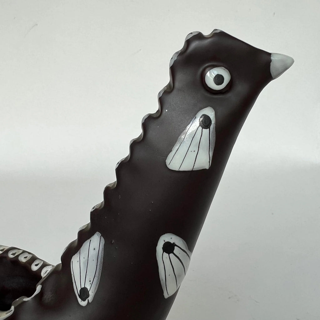 Italian Ceramic Rooster Bird Dish
