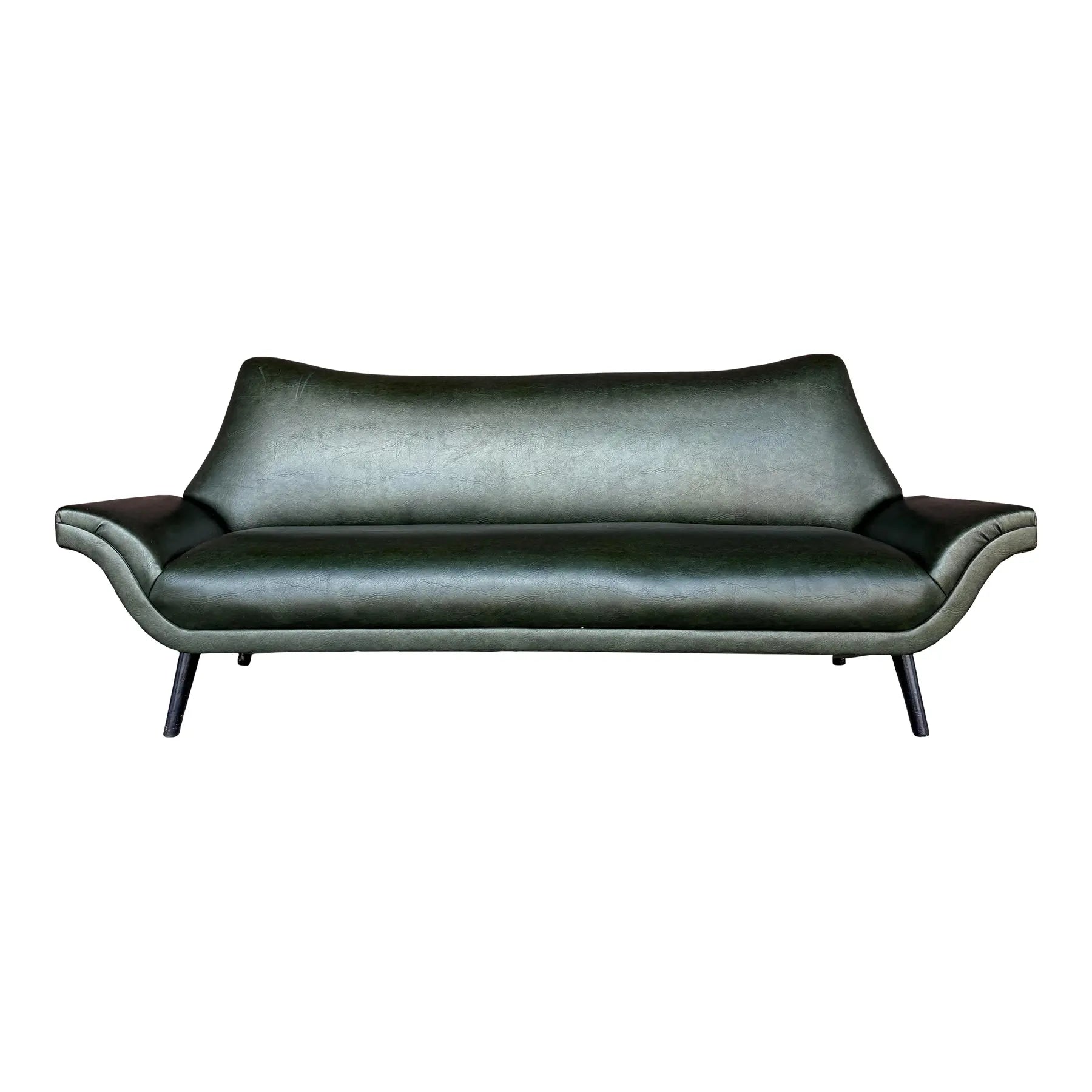 Italian Style Mid-Century Naugahyde Sofa