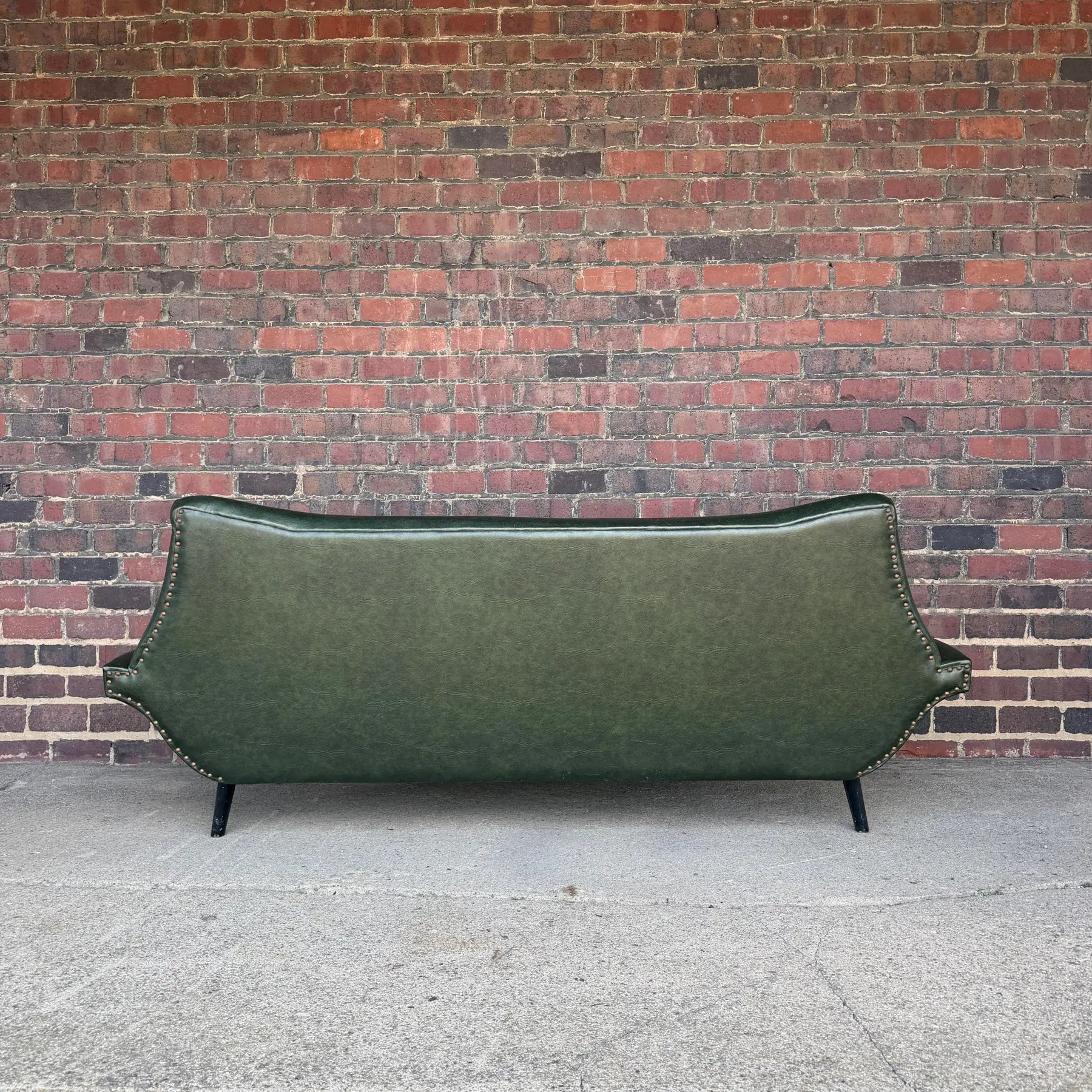 Italian Style Mid-Century Naugahyde Sofa