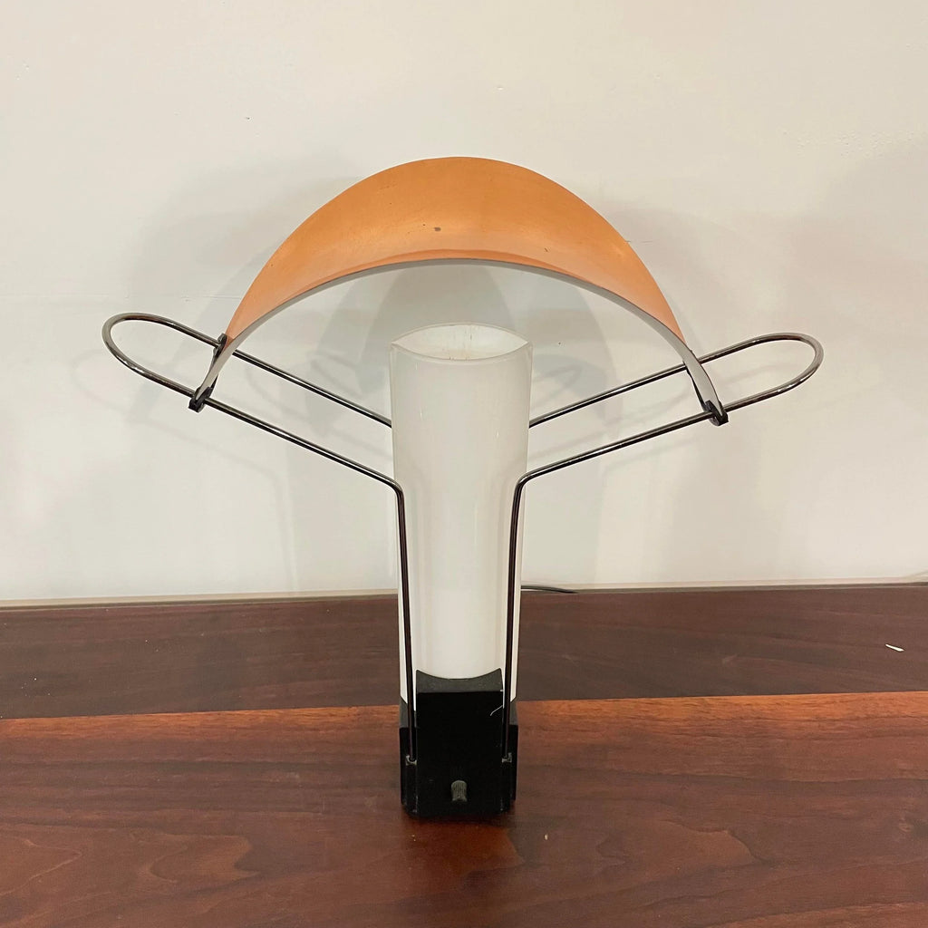 Italian Copper and Glass Table Lamp by Arteluce Palio