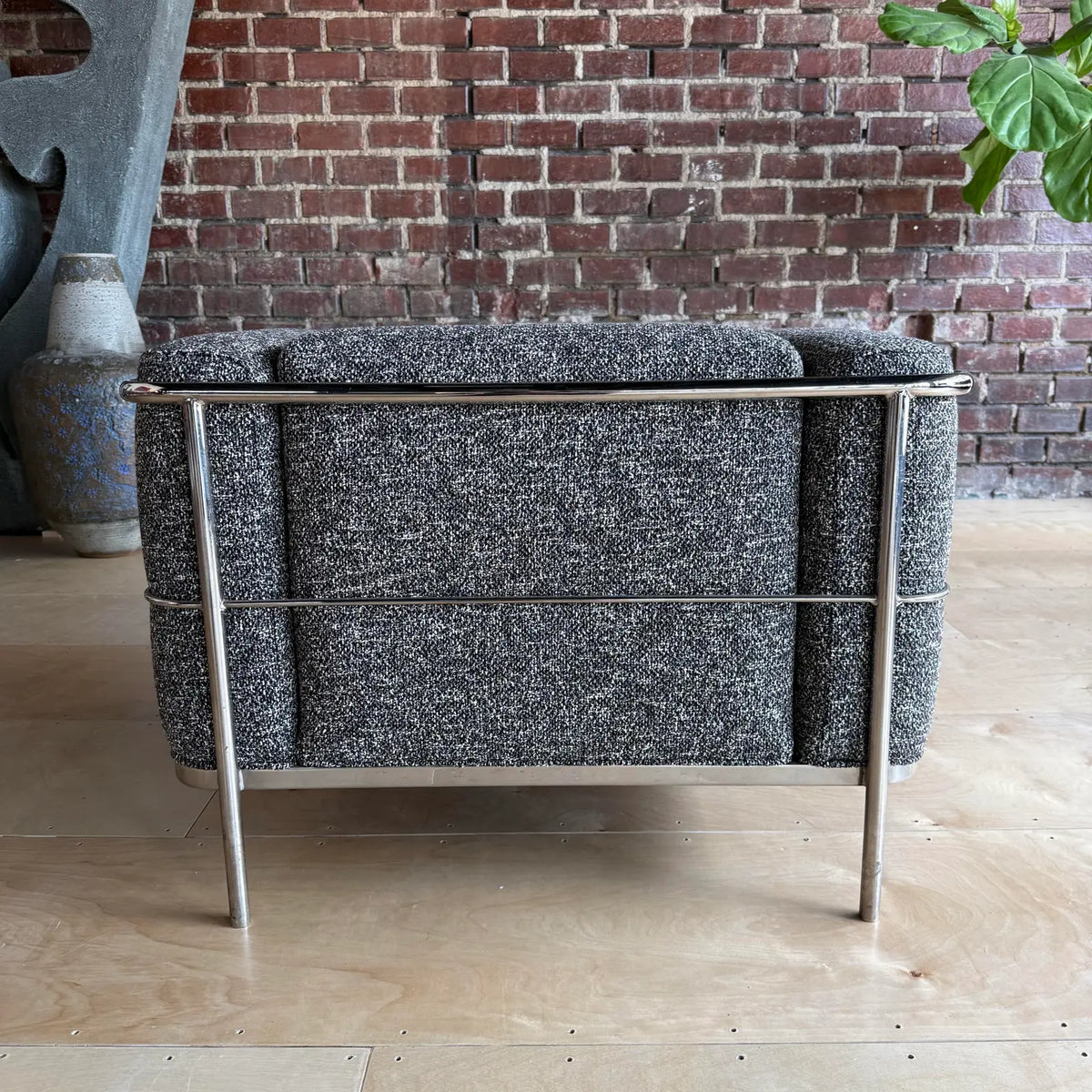 Jack Cartwright Lc2 Chair Reupholstered in Crypton