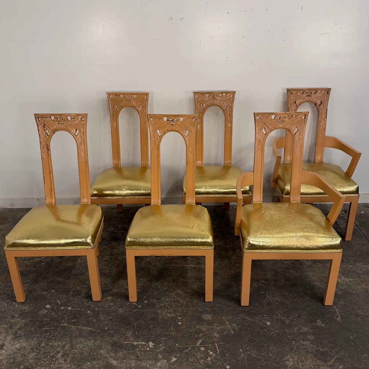 James Mont Dining Set With 6 Chairs