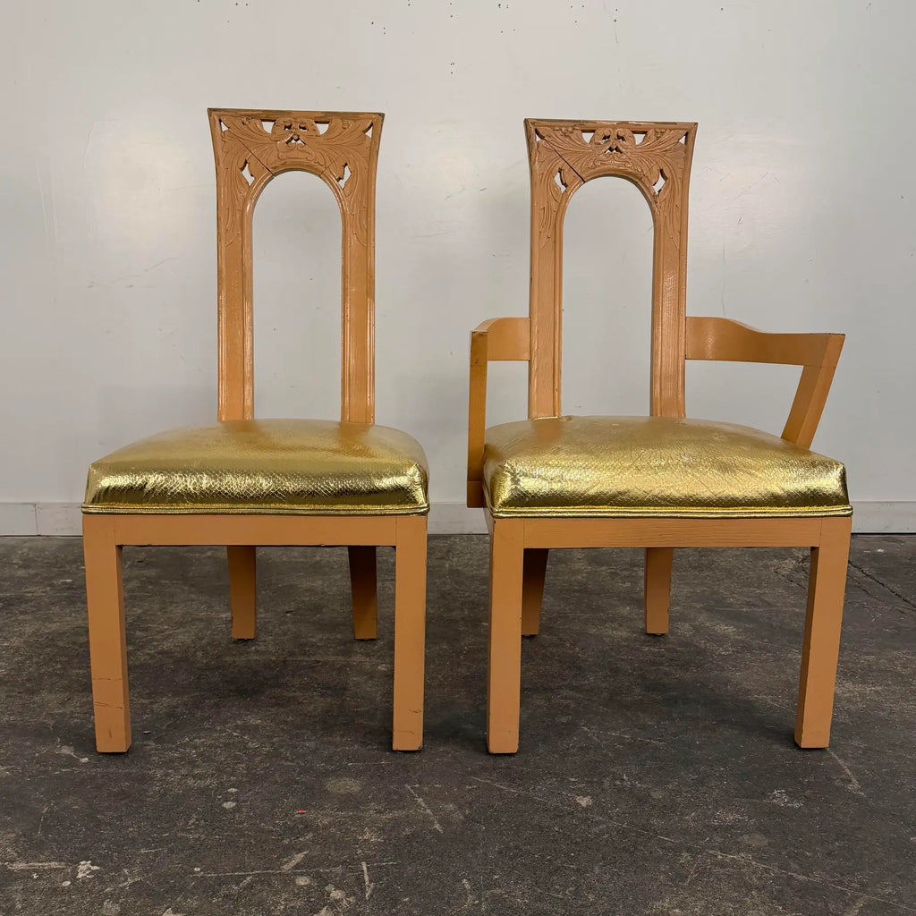 James Mont Dining Set With 6 Chairs
