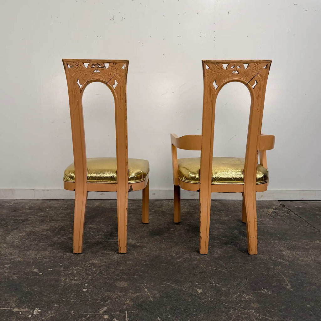 James Mont Dining Set With 6 Chairs