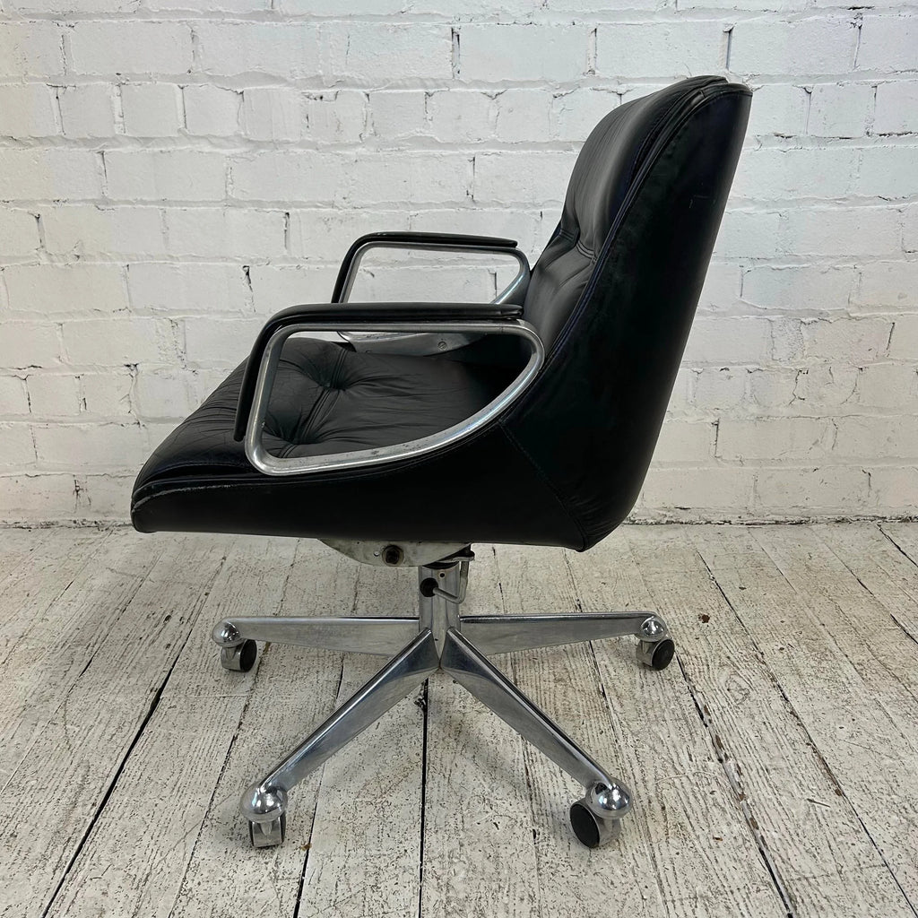 Jean Gillon Mid-Century Modern Office Chair Brazillian Leather