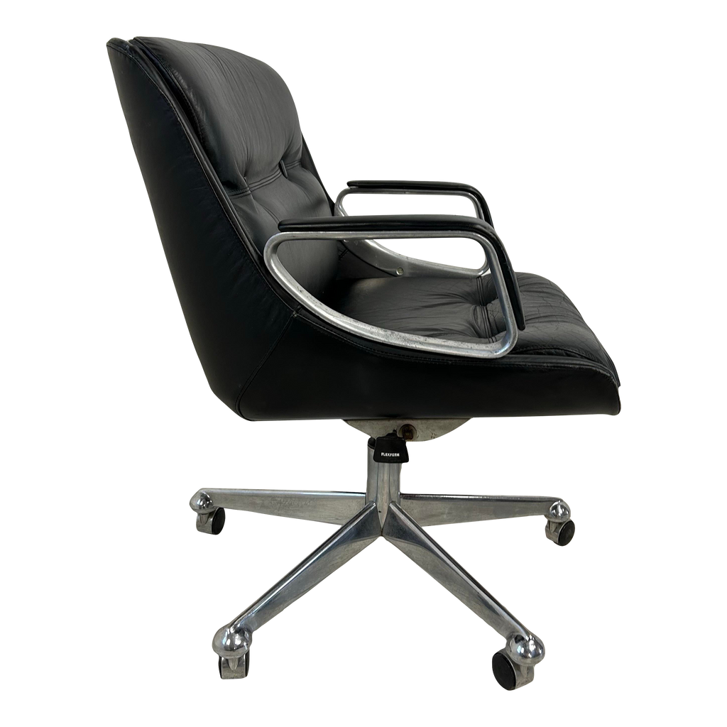 Jean Gillon Mid-Century Modern Office Chair Brazillian Leather