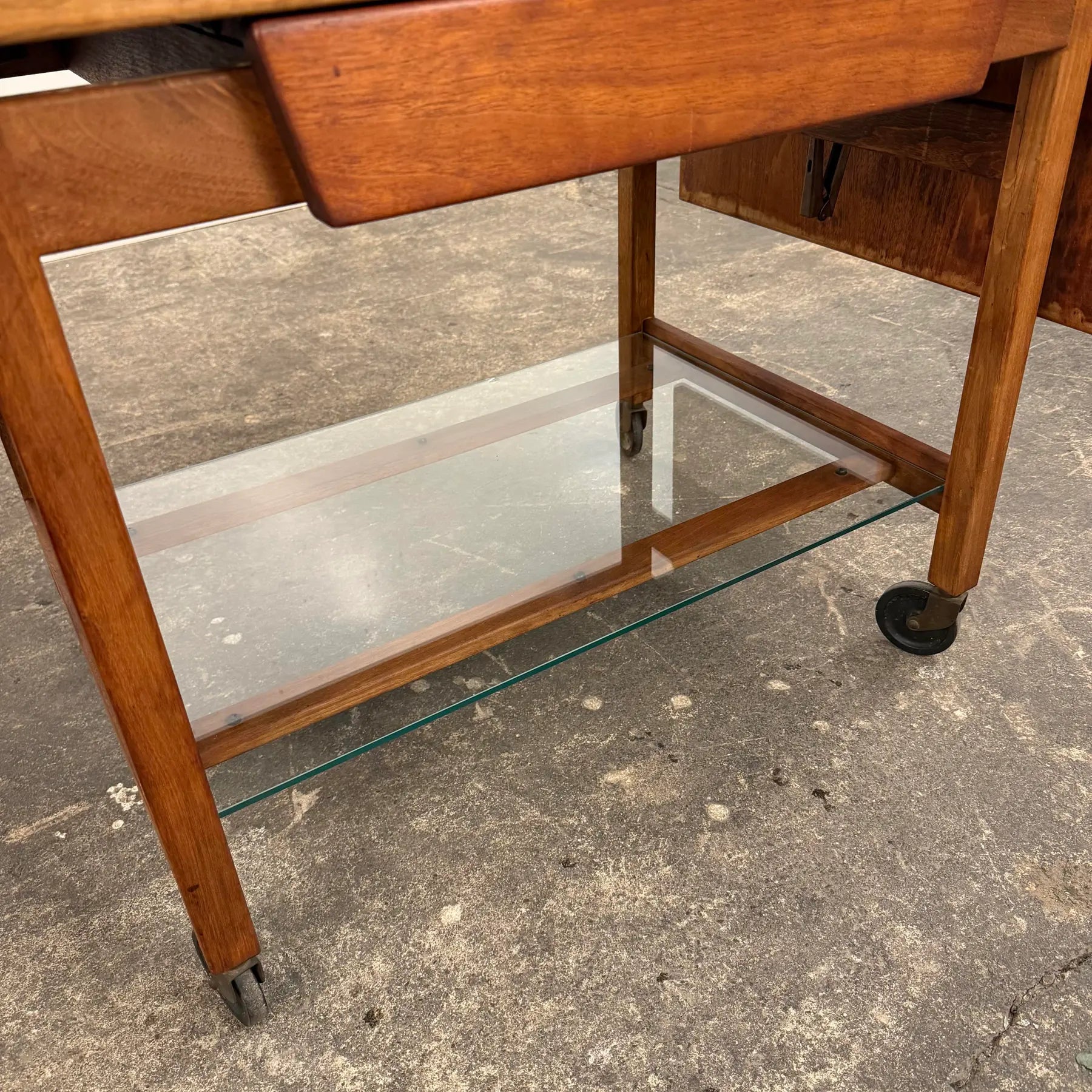 Jens Risom Rolling Bar Cart Mid Century Modern American