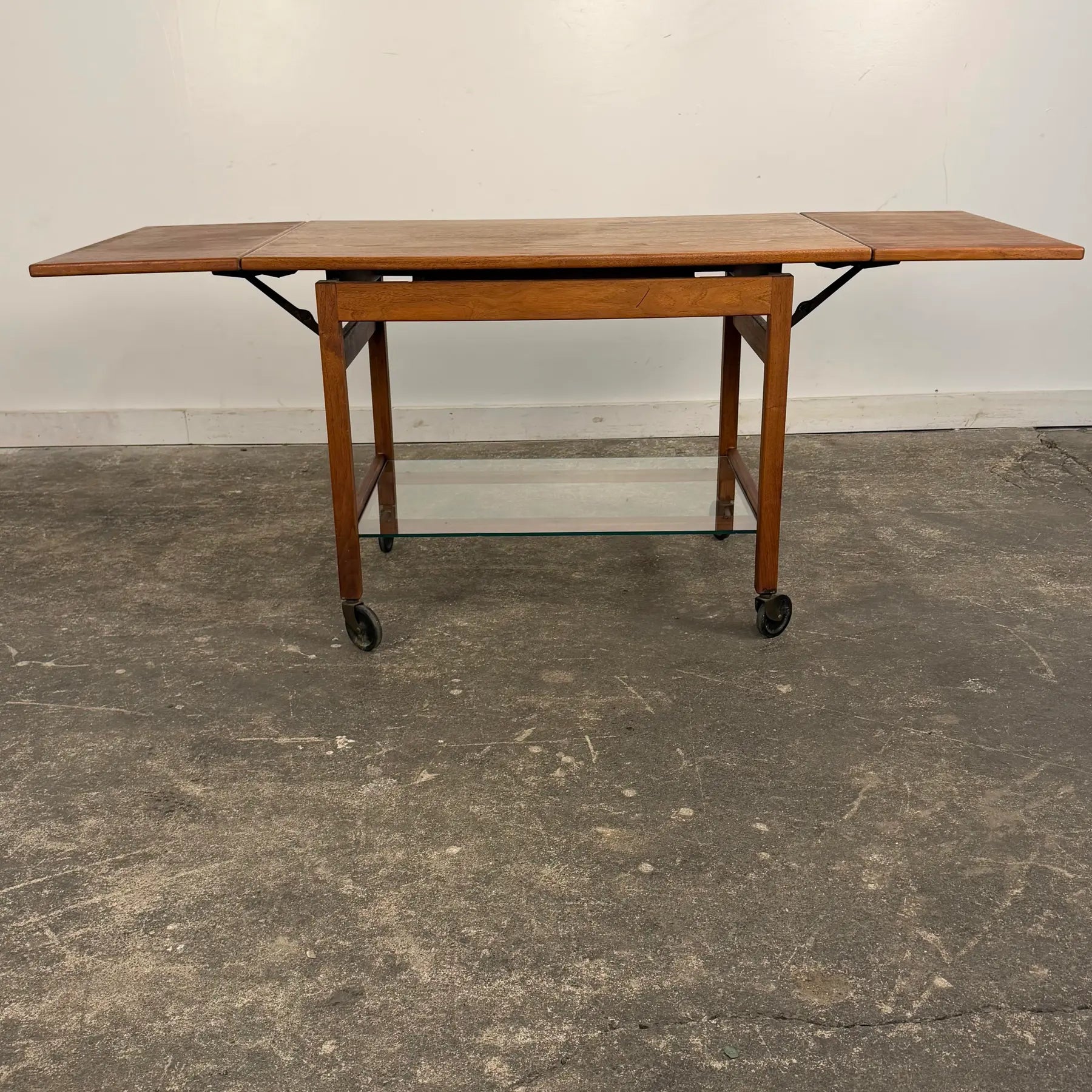 Jens Risom Rolling Bar Cart Mid Century Modern American