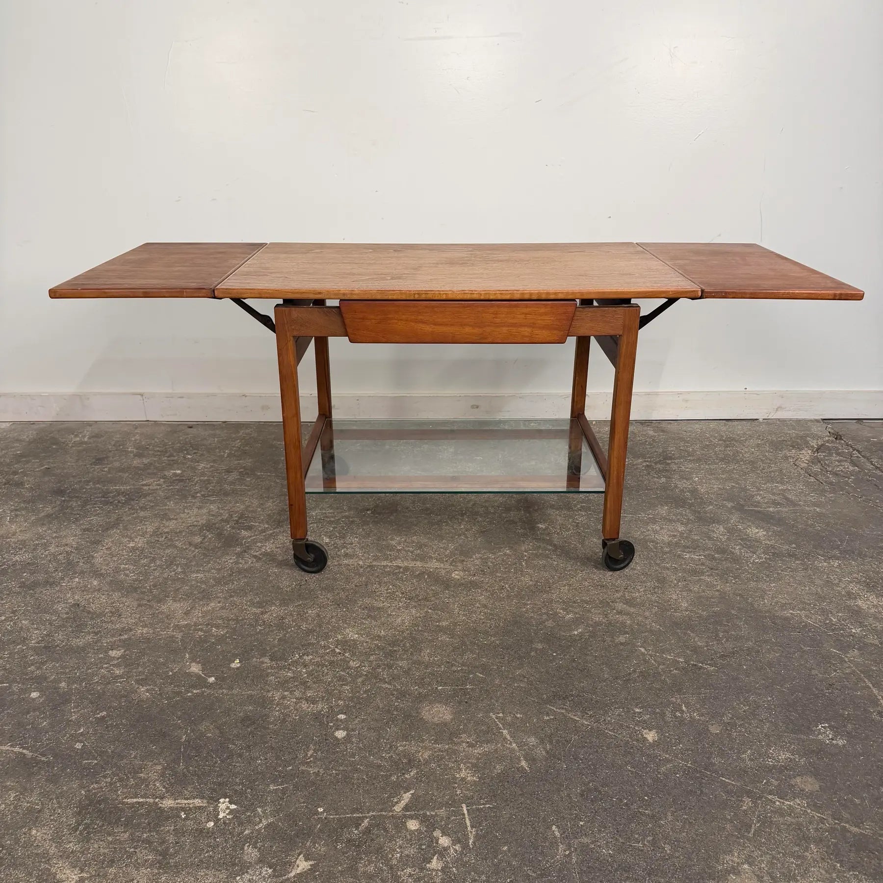Jens Risom Rolling Bar Cart Mid Century Modern American