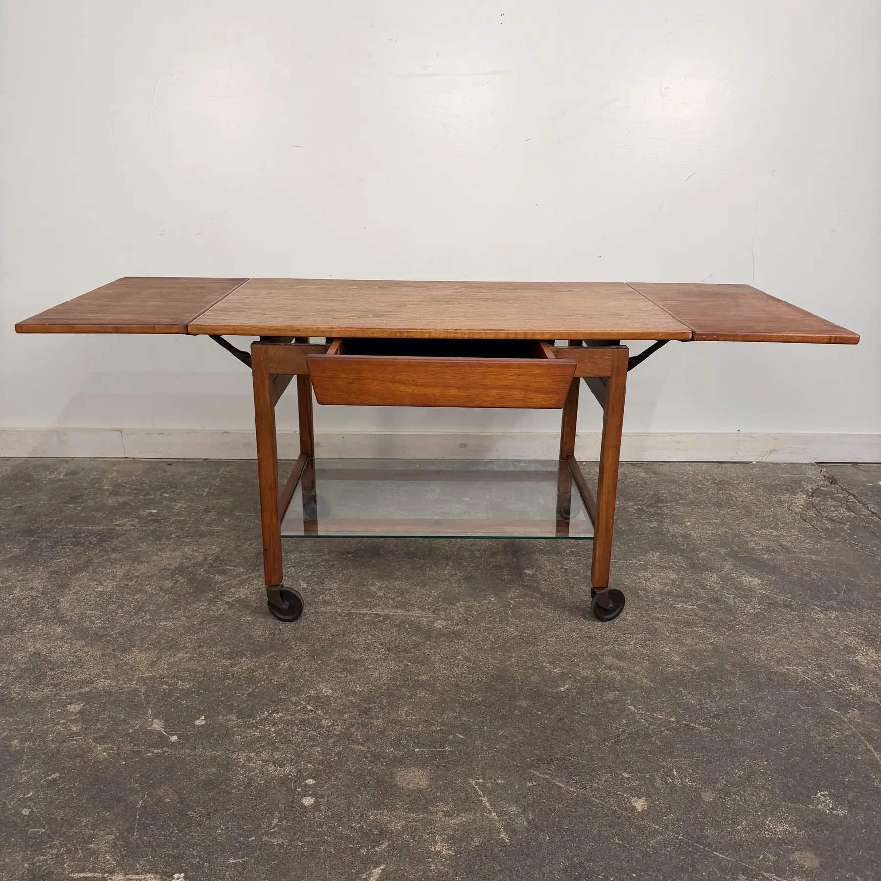 Jens Risom Rolling Bar Cart Mid Century Modern American