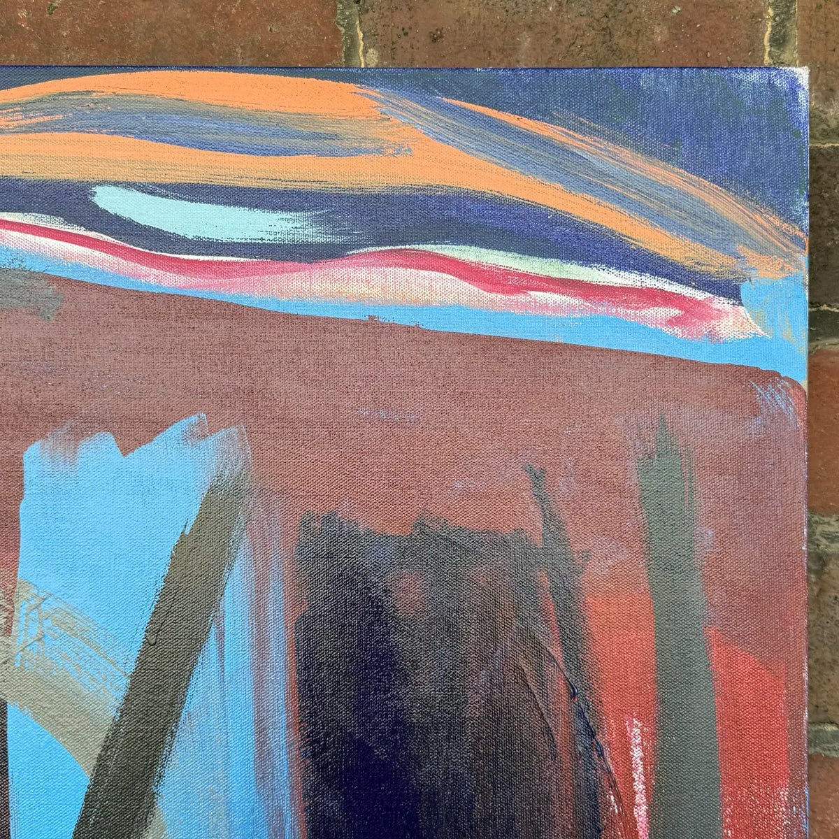 Jerry Buckvar Large Colorful Abstract Painting