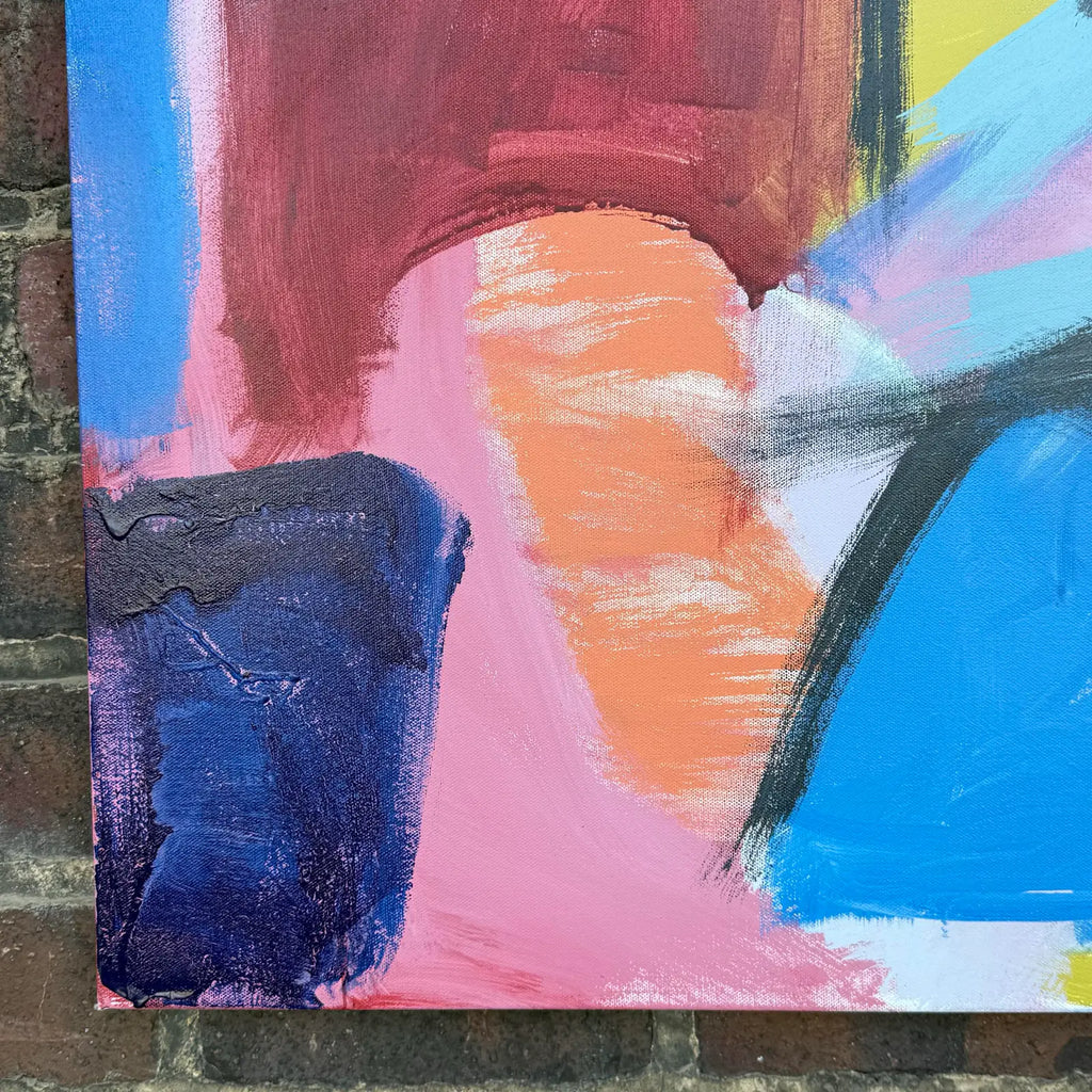 Jerry Buckvar Large Colorful Abstract Painting