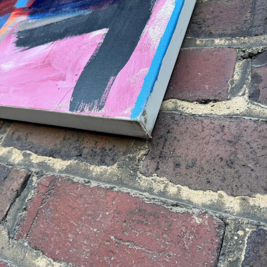 Jerry Buckvar Large Colorful Abstract Painting