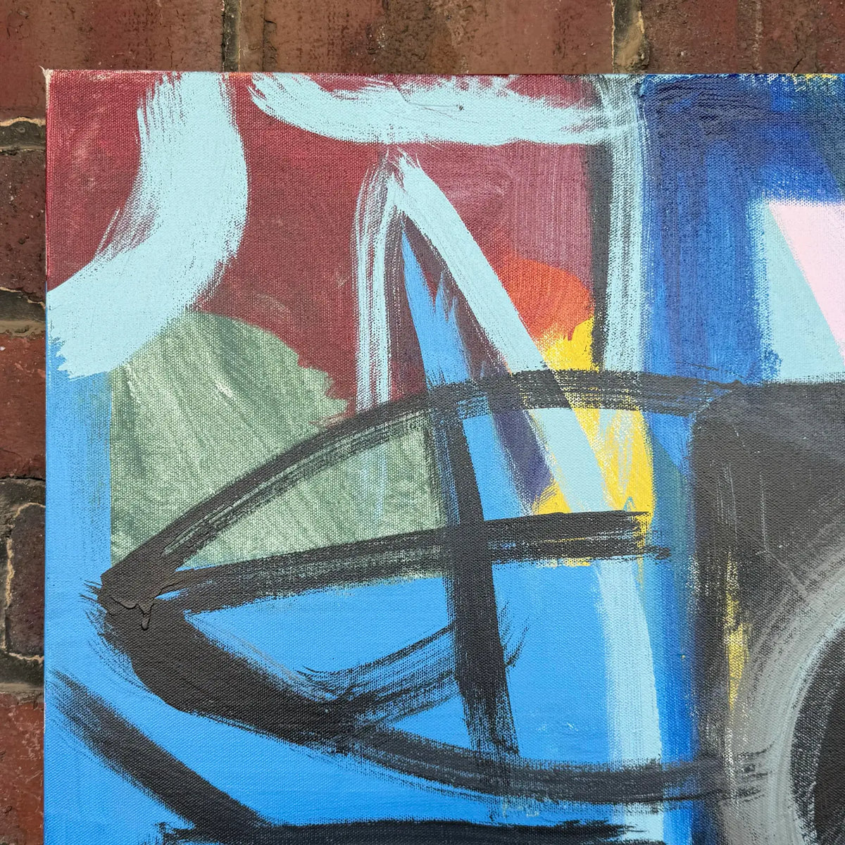 Jerry Buckvar Large Colorful Abstract Painting