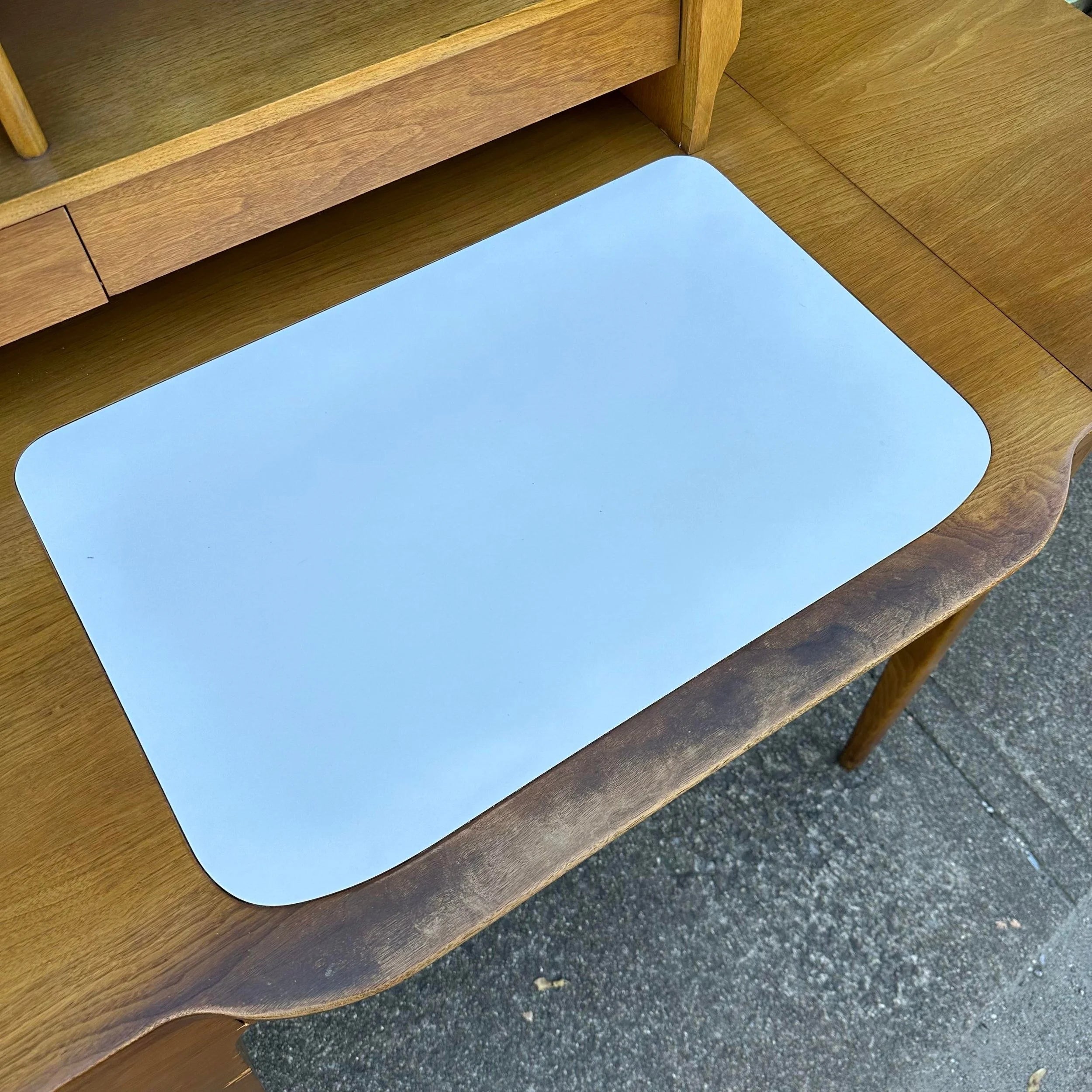 John Van Koert for Drexel Desk With Bookcase Topper and Chair