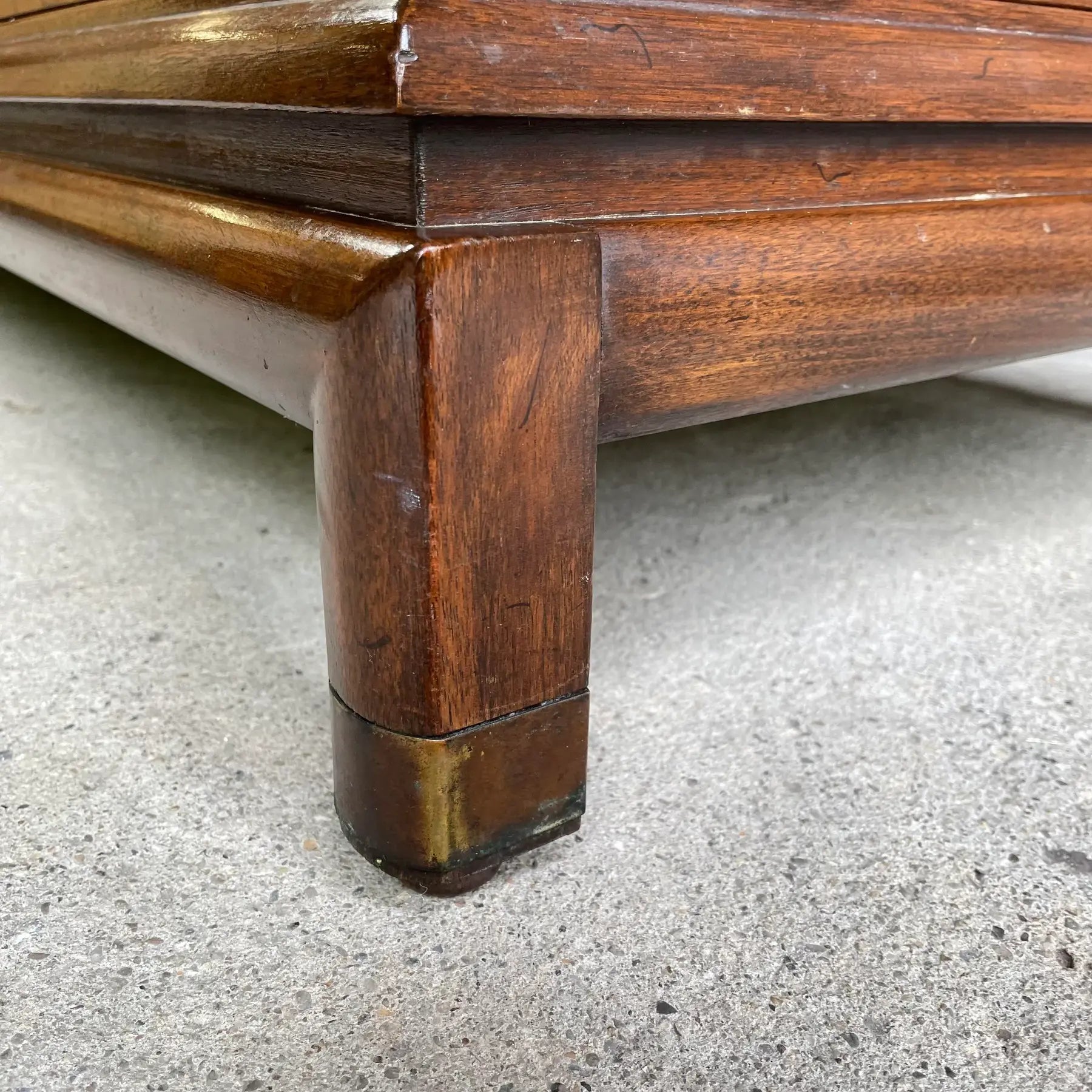 Johnson Furniture Mid-Century Modern Chest of Drawers with Marble Table