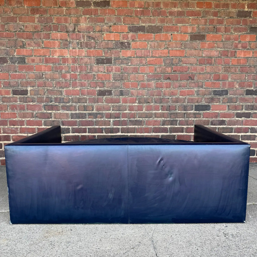 Joseph D’Urso for Knoll Leather Even Arm Sofa Loveseat – Overscale