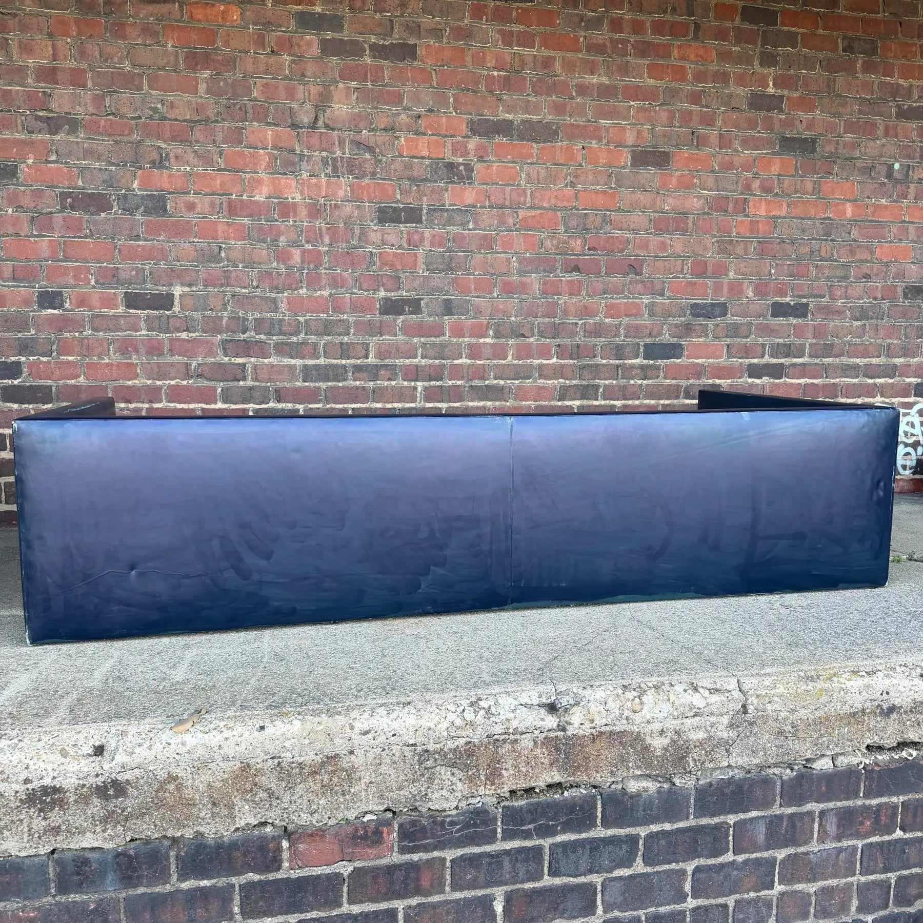 Joseph D’Urso for Knoll Leather Even Arm Sofa – Overscale