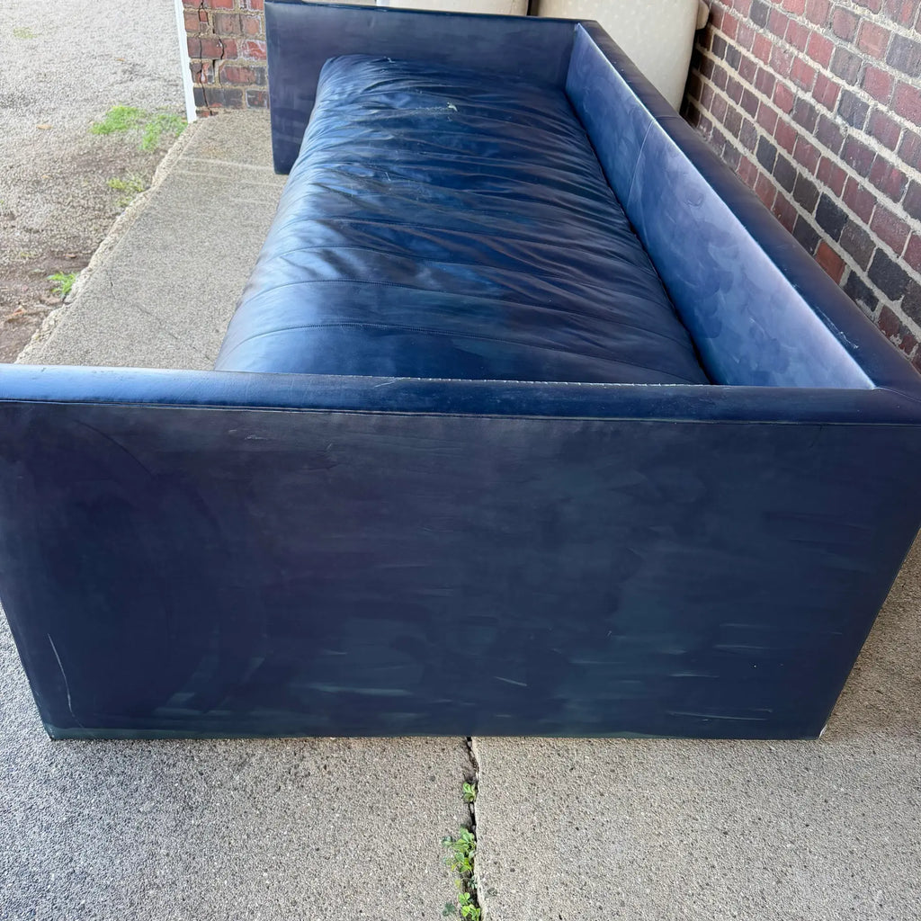 Joseph D’Urso for Knoll Leather Even Arm Sofa – Overscale