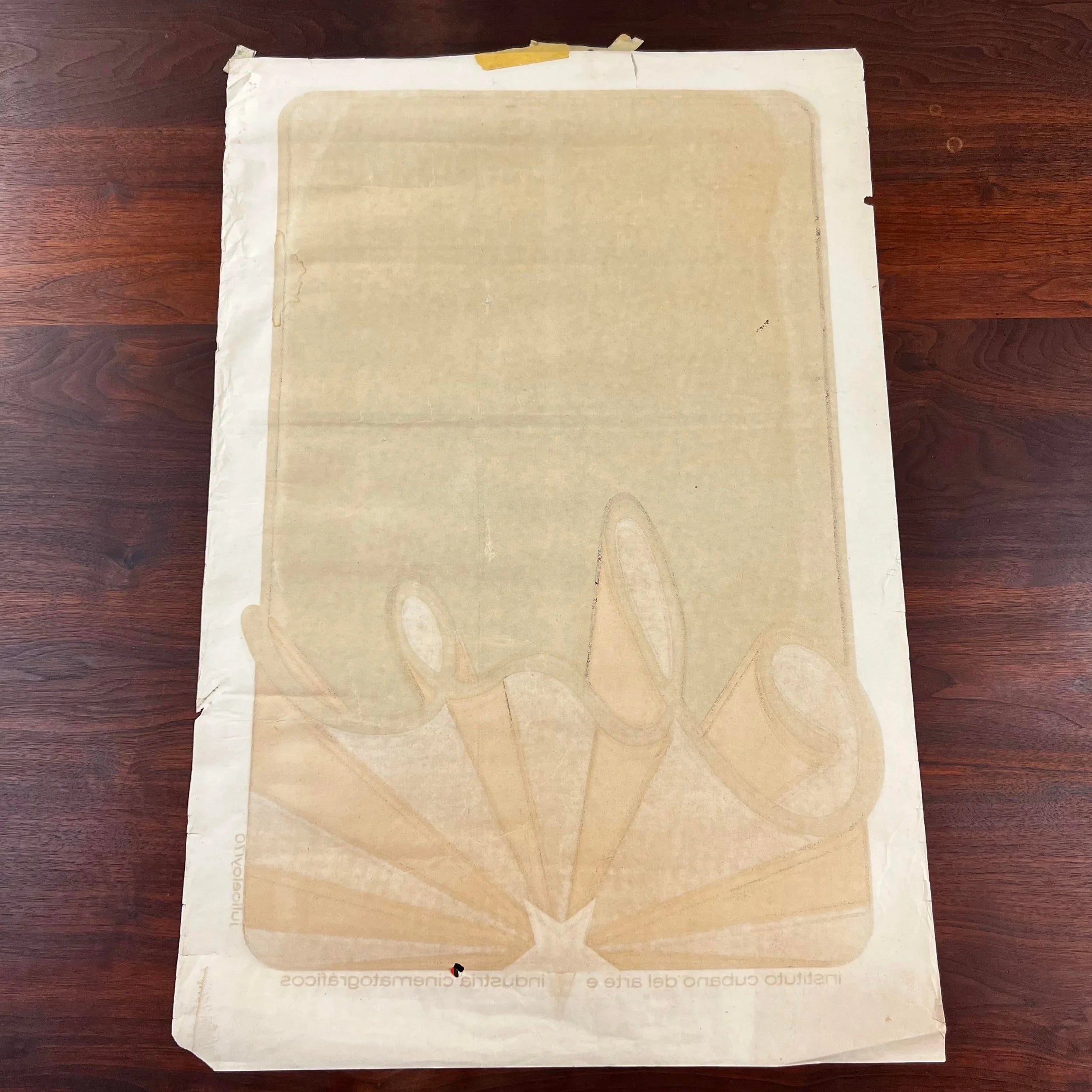 Julio Eloy Mesa Lithograph Cuban Film Cinematography