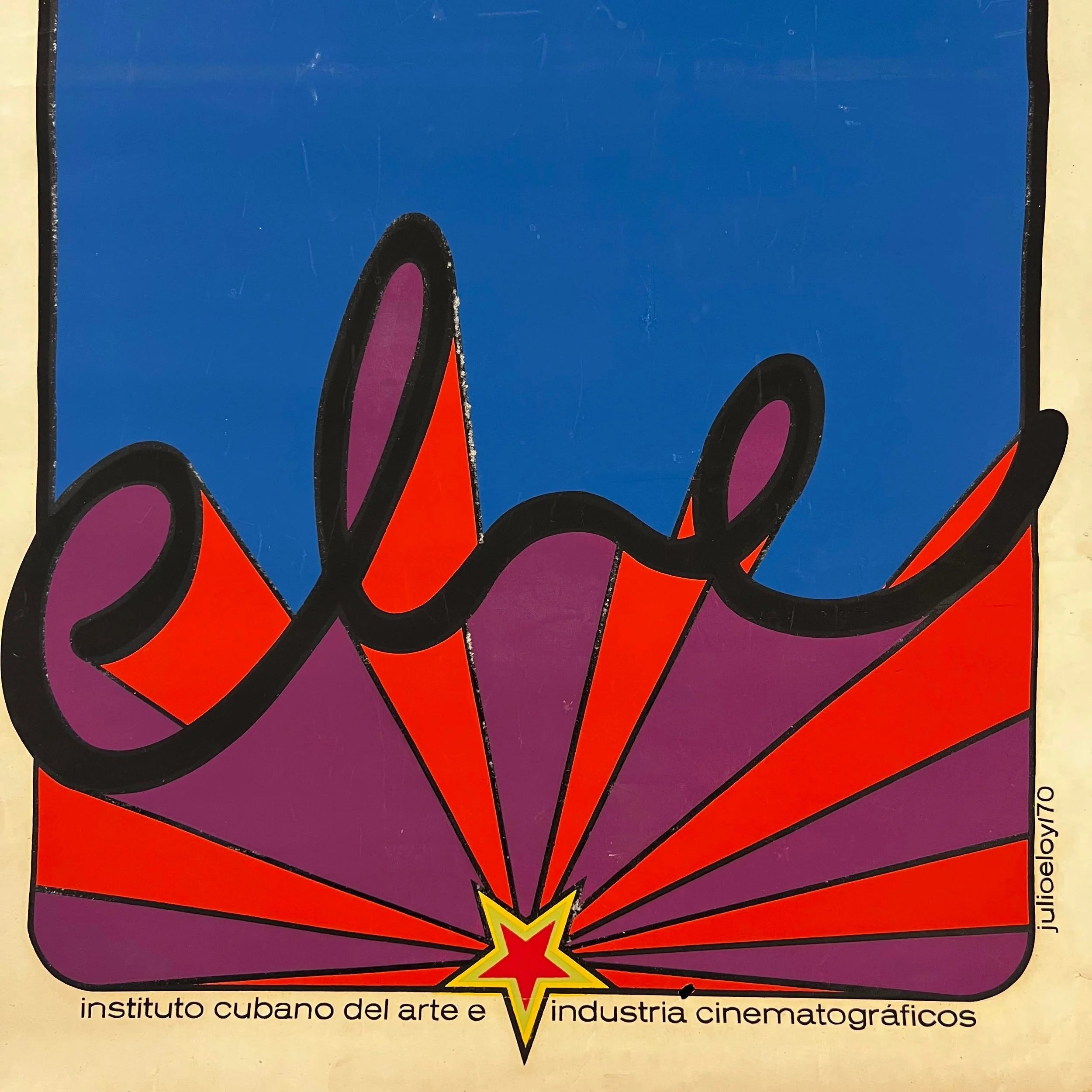 Julio Eloy Mesa Lithograph Cuban Film Cinematography